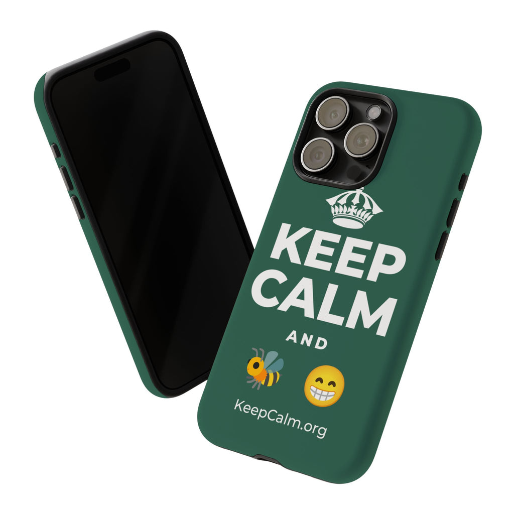 KEEP CALM AND BEE HAPPY Phone Case