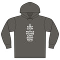 KEEP CALM AND NOTICE YOU'RE SAFE RIGHT NOW Organic Hoodie Tee