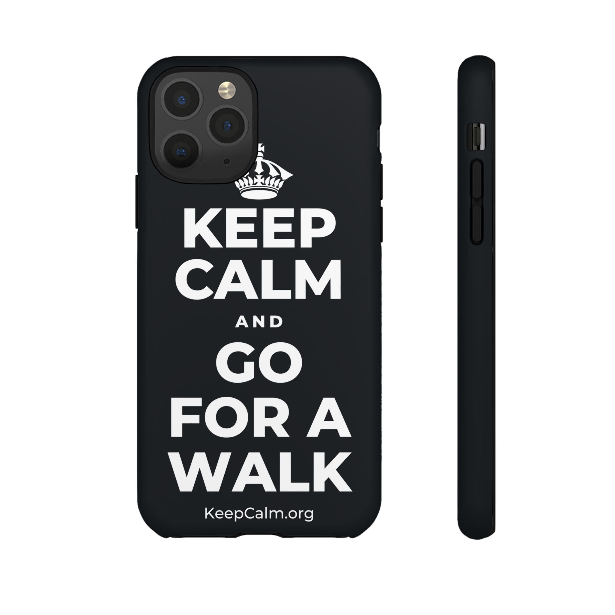 KEEP CALM AND GO FOR A WALK Phone Case (Dark)