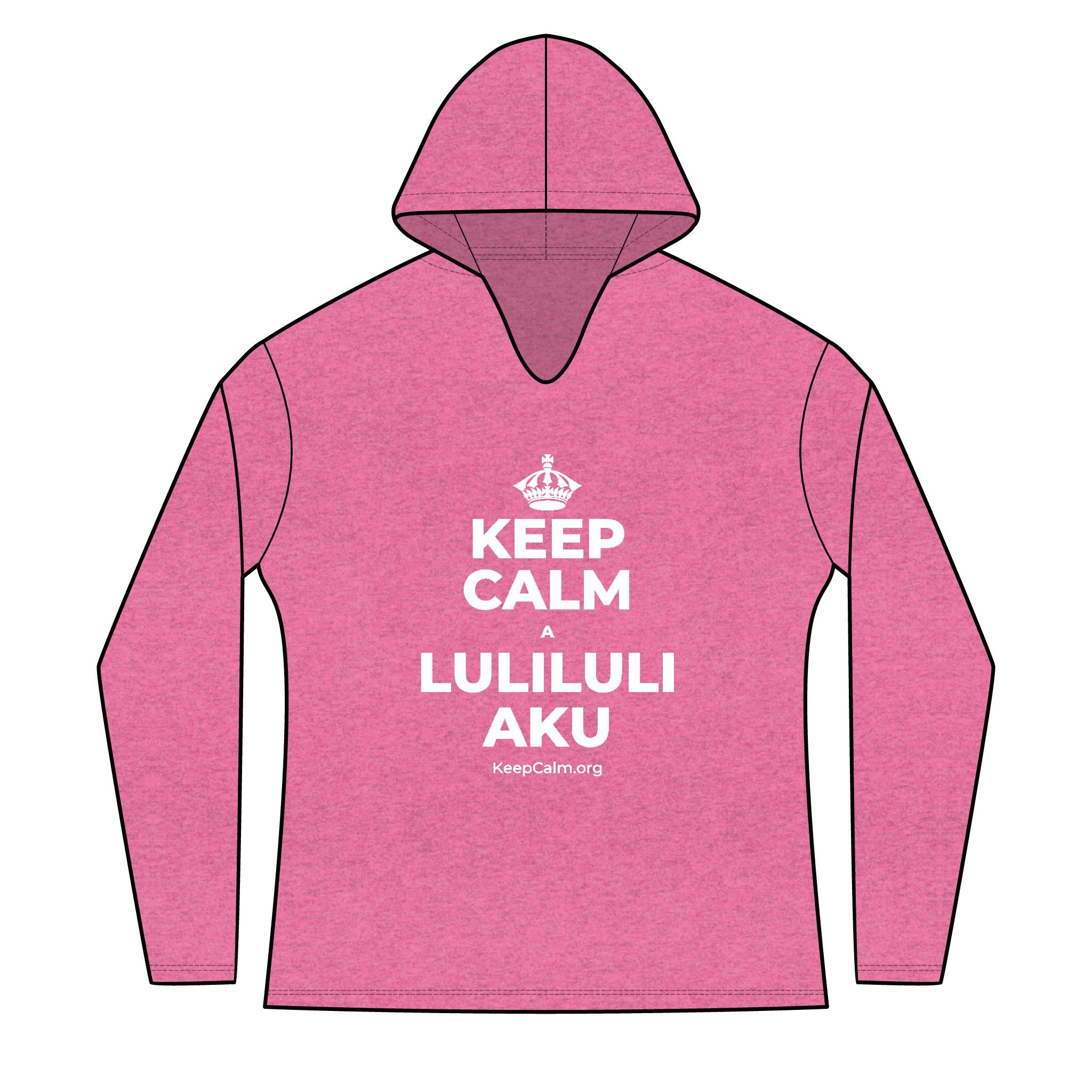 KEEP CALM A LULILULI AKU Women's Long Sleeve Hoodie