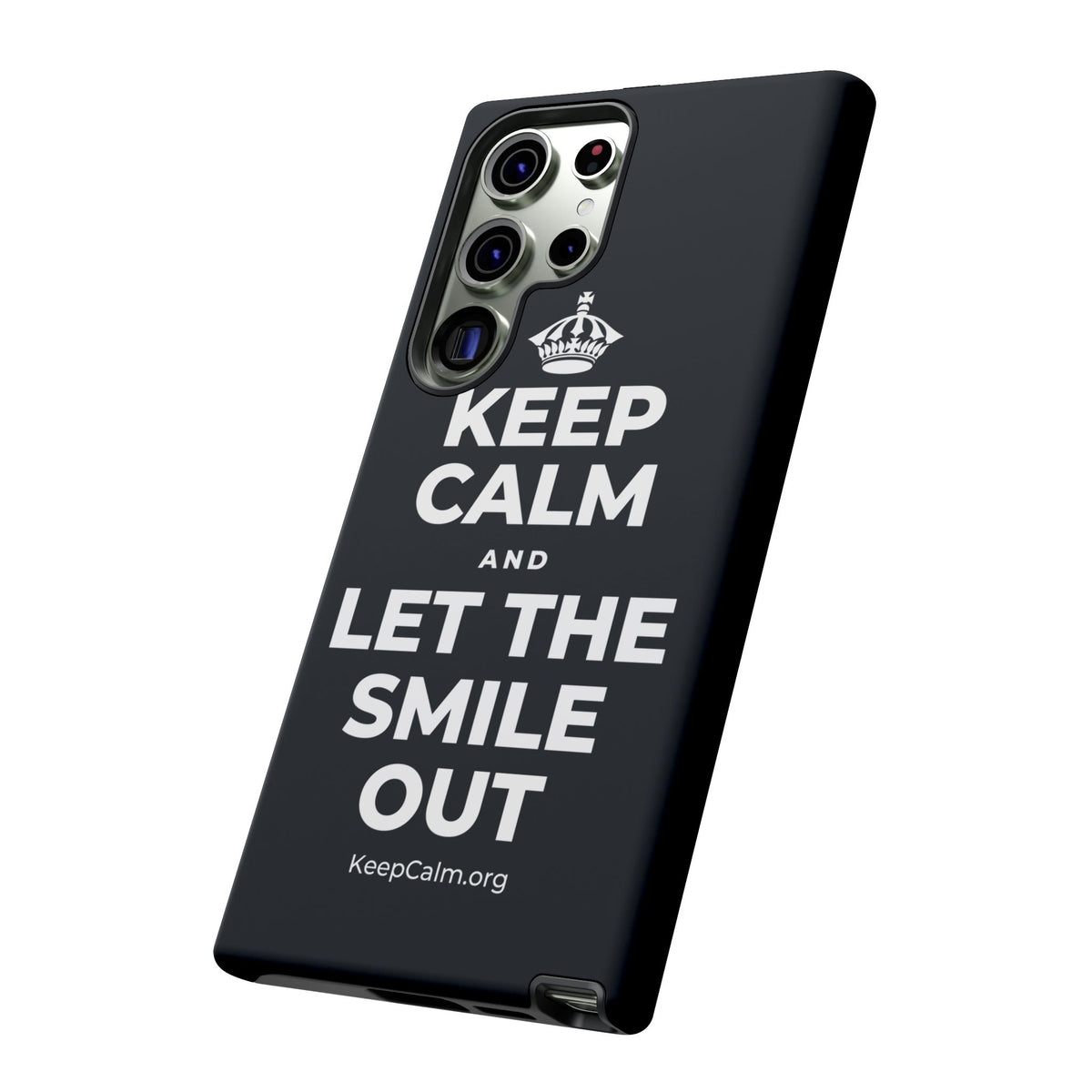 KEEP CALM AND LET THE SMILE OUT Phone Case (Dark)