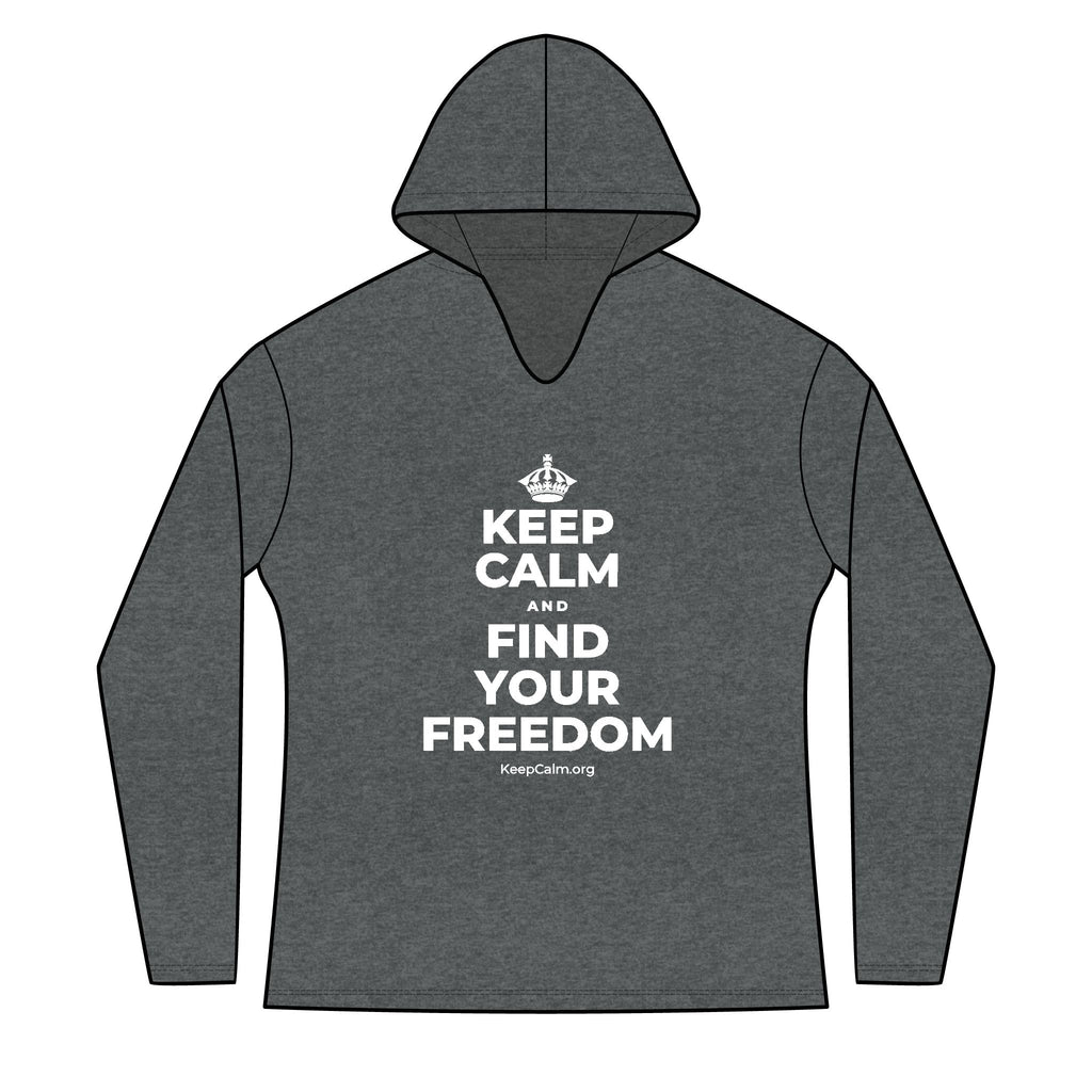 KEEP CALM AND FIND YOUR FREEDOM Women's Long Sleeve Hoodie