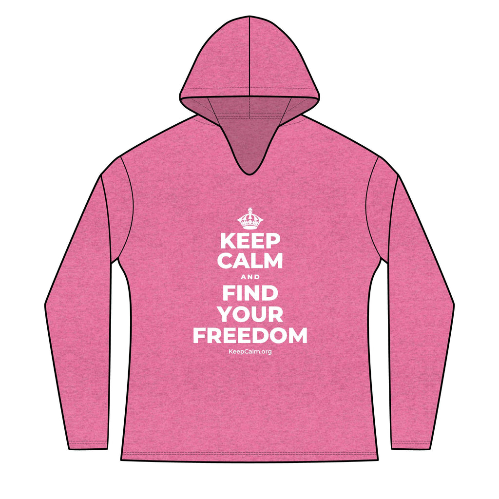 KEEP CALM AND FIND YOUR FREEDOM Women's Long Sleeve Hoodie