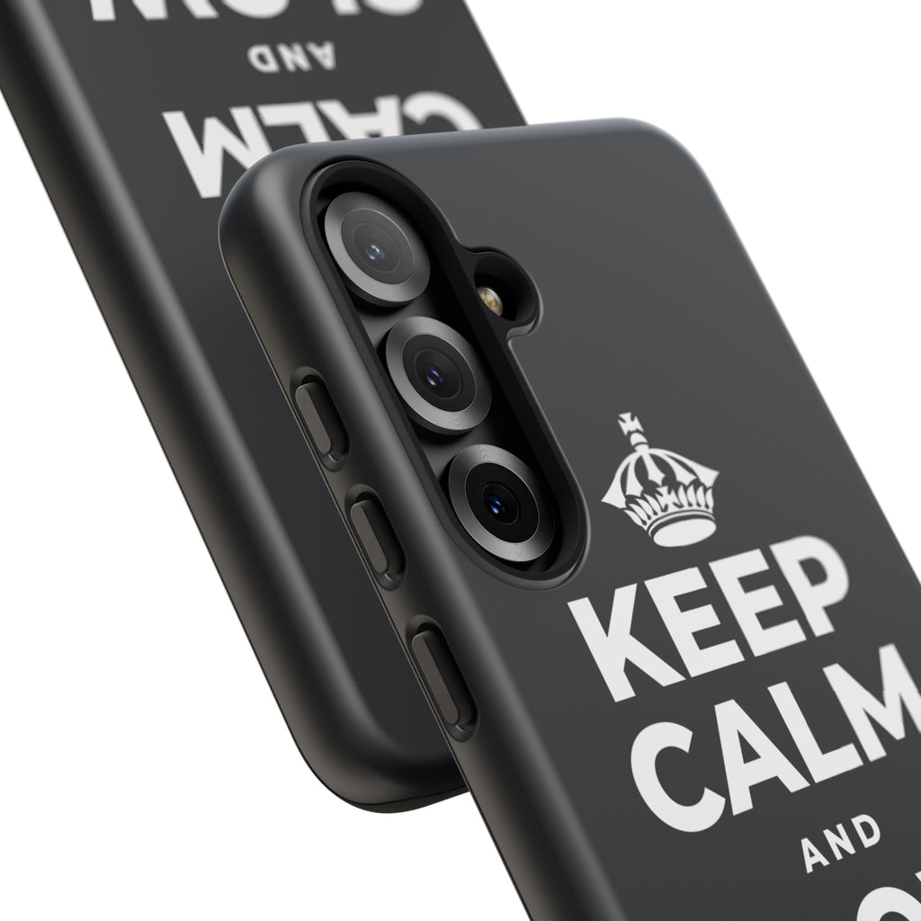 KEEP CALM AND GLOW UP Phone Case (Dark)