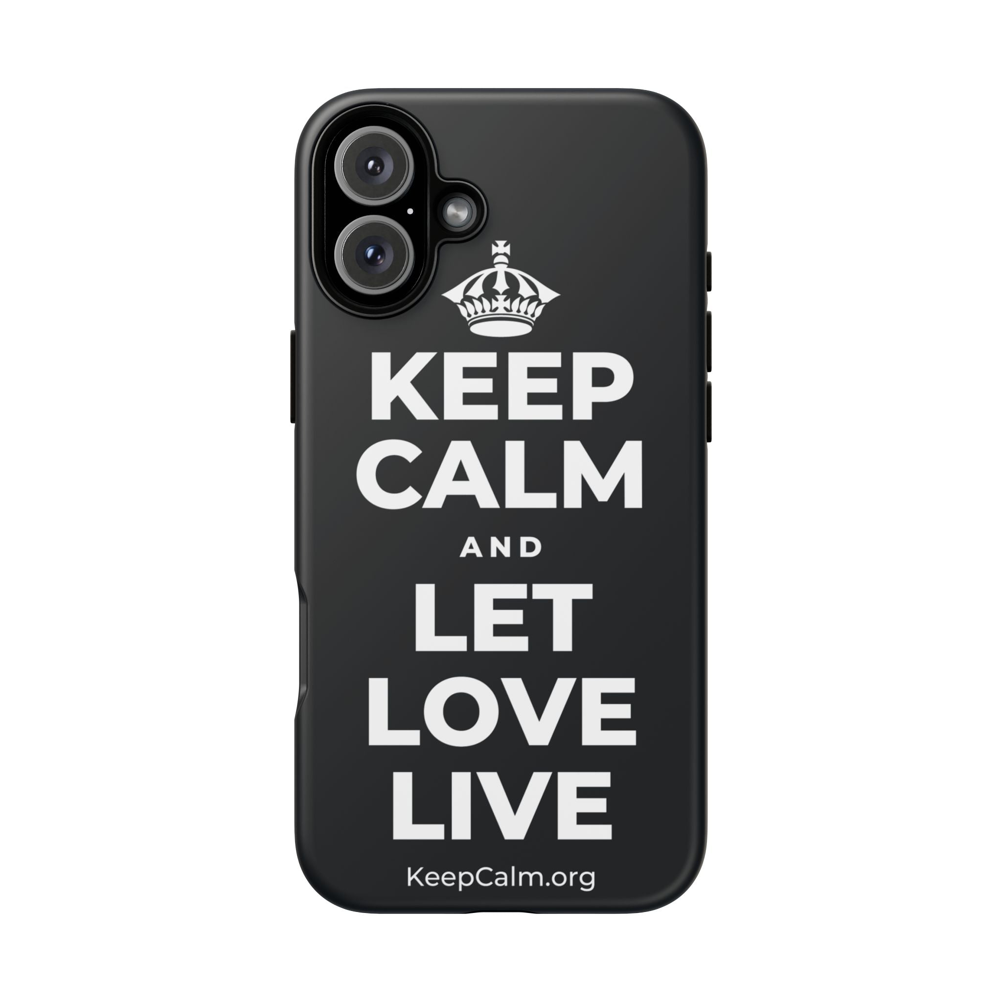 KEEP CALM AND LET LOVE LIVE Phone Case (Dark)