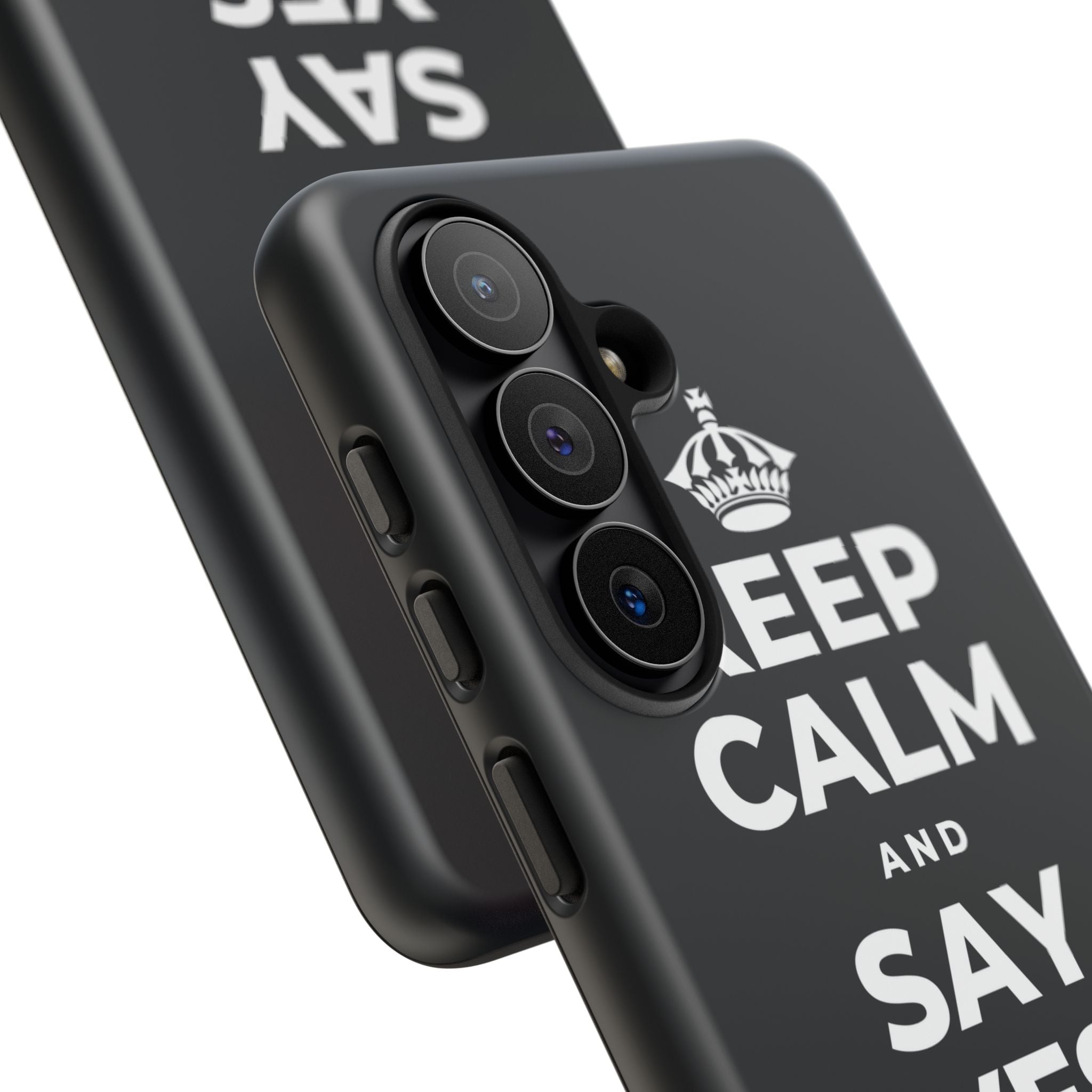 KEEP CALM AND SAY YES TO FUN Phone Case (Dark)