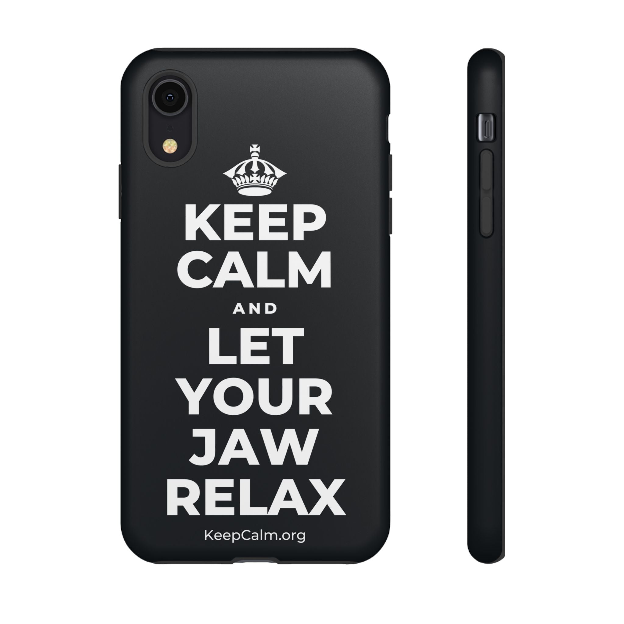 KEEP CALM AND LET YOUR JAW RELAX Phone Case (Dark)
