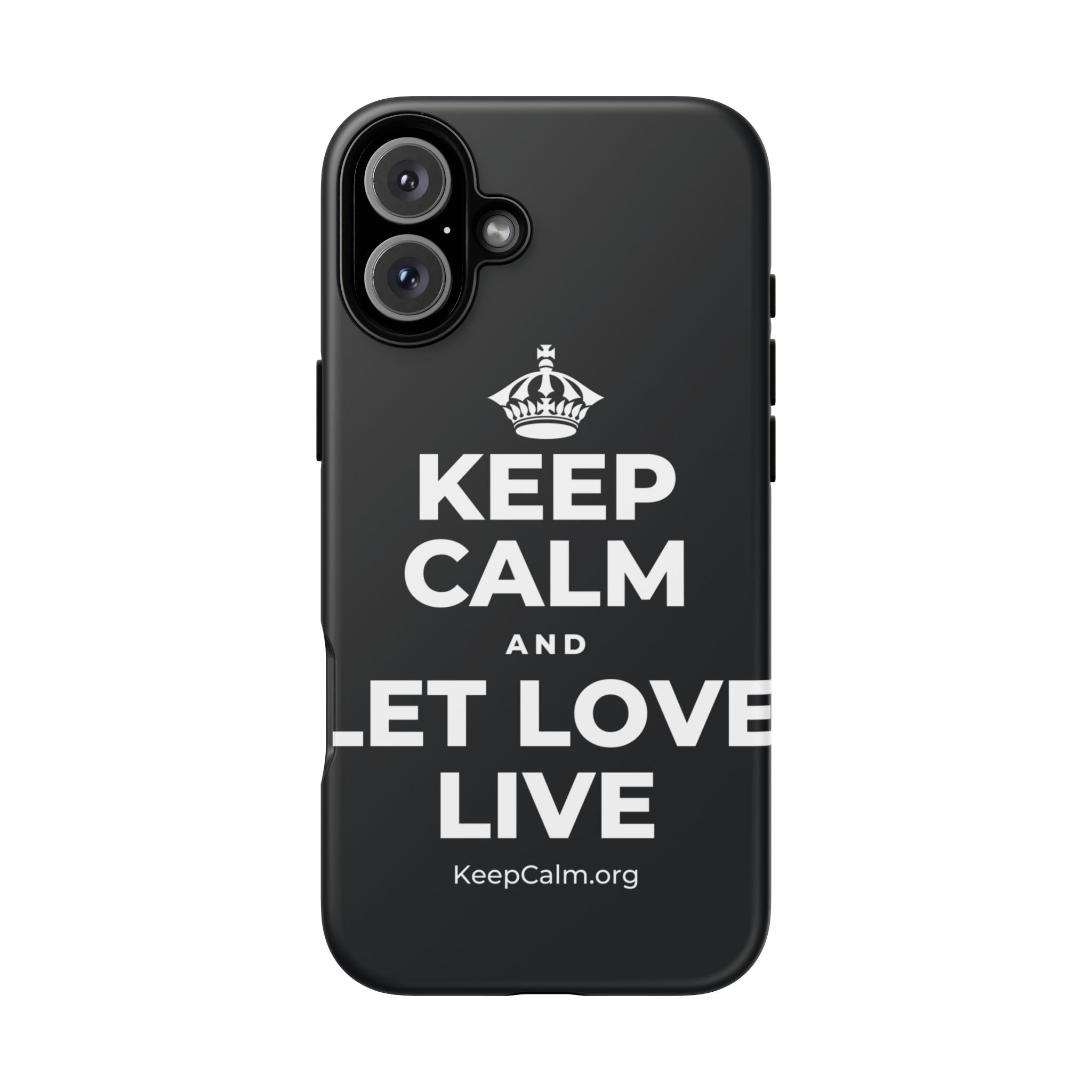 KEEP CALM AND LET LOVE LIVE Phone Case (Dark)