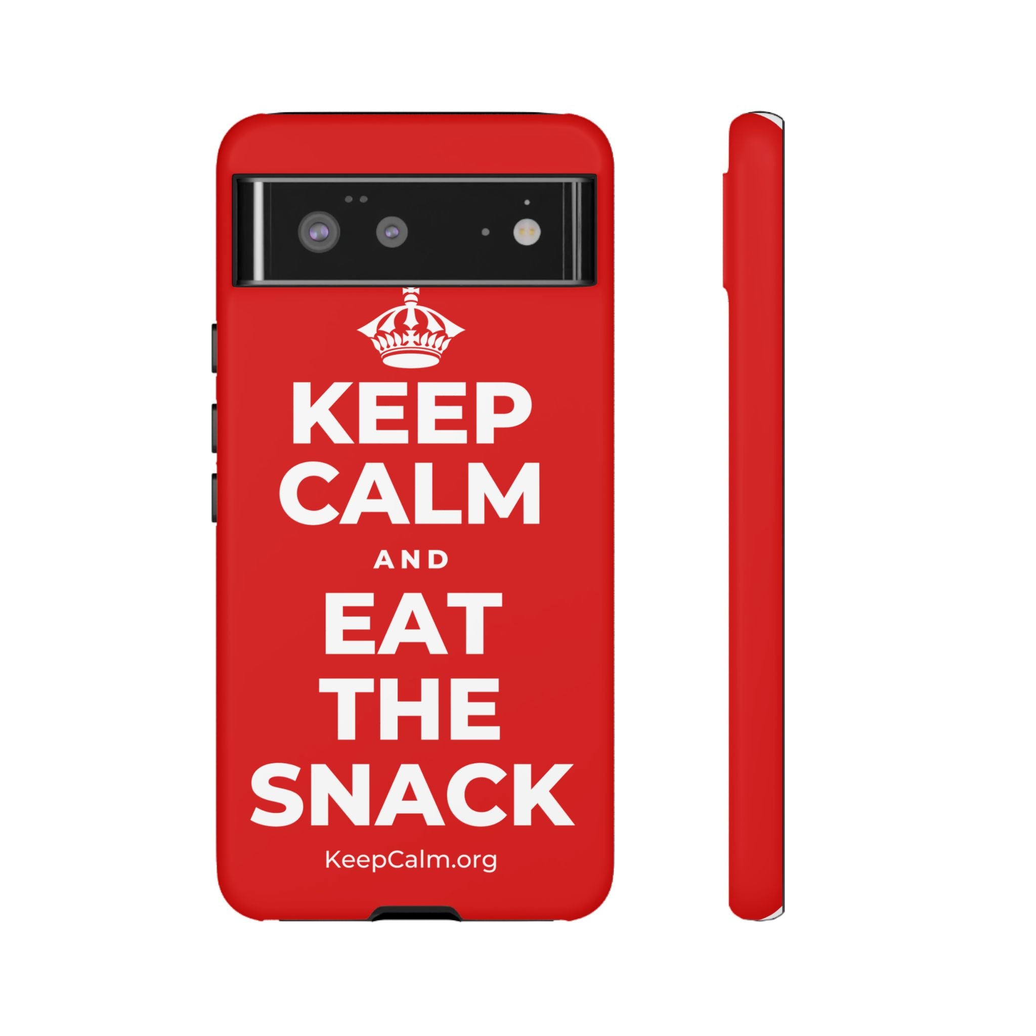 KEEP CALM AND EAT THE SNACK Phone Case