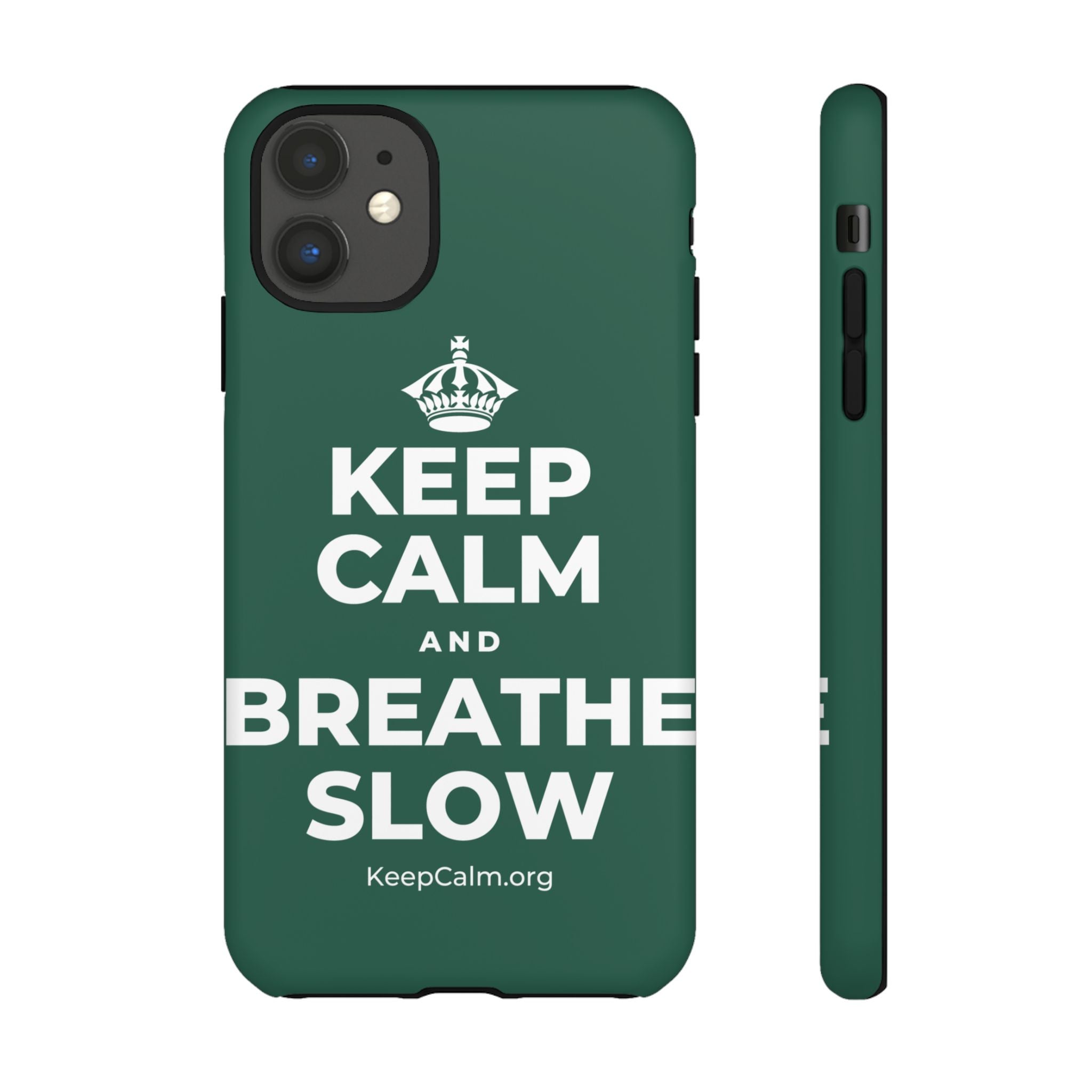 KEEP CALM AND BREATHE SLOW Phone Case