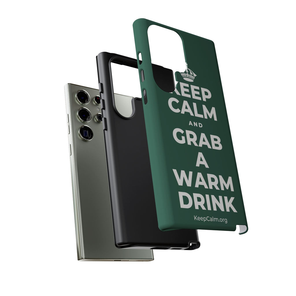 KEEP CALM AND GRAB A WARM DRINK Phone Case