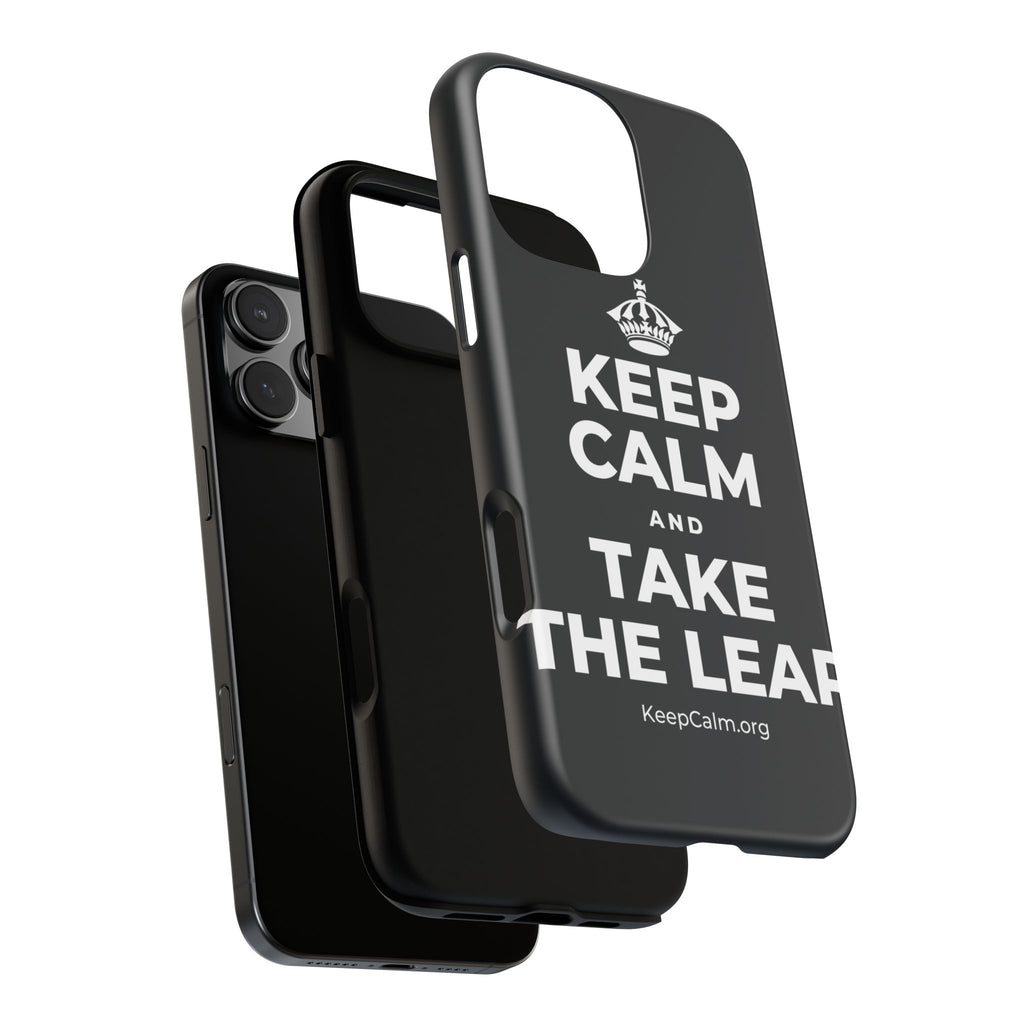 KEEP CALM AND TAKE THE LEAP Phone Case (Dark)