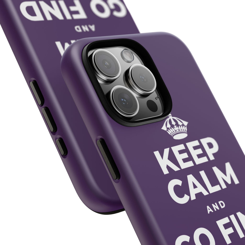 KEEP CALM AND GO FIND NEW SOUNDS Phone Case