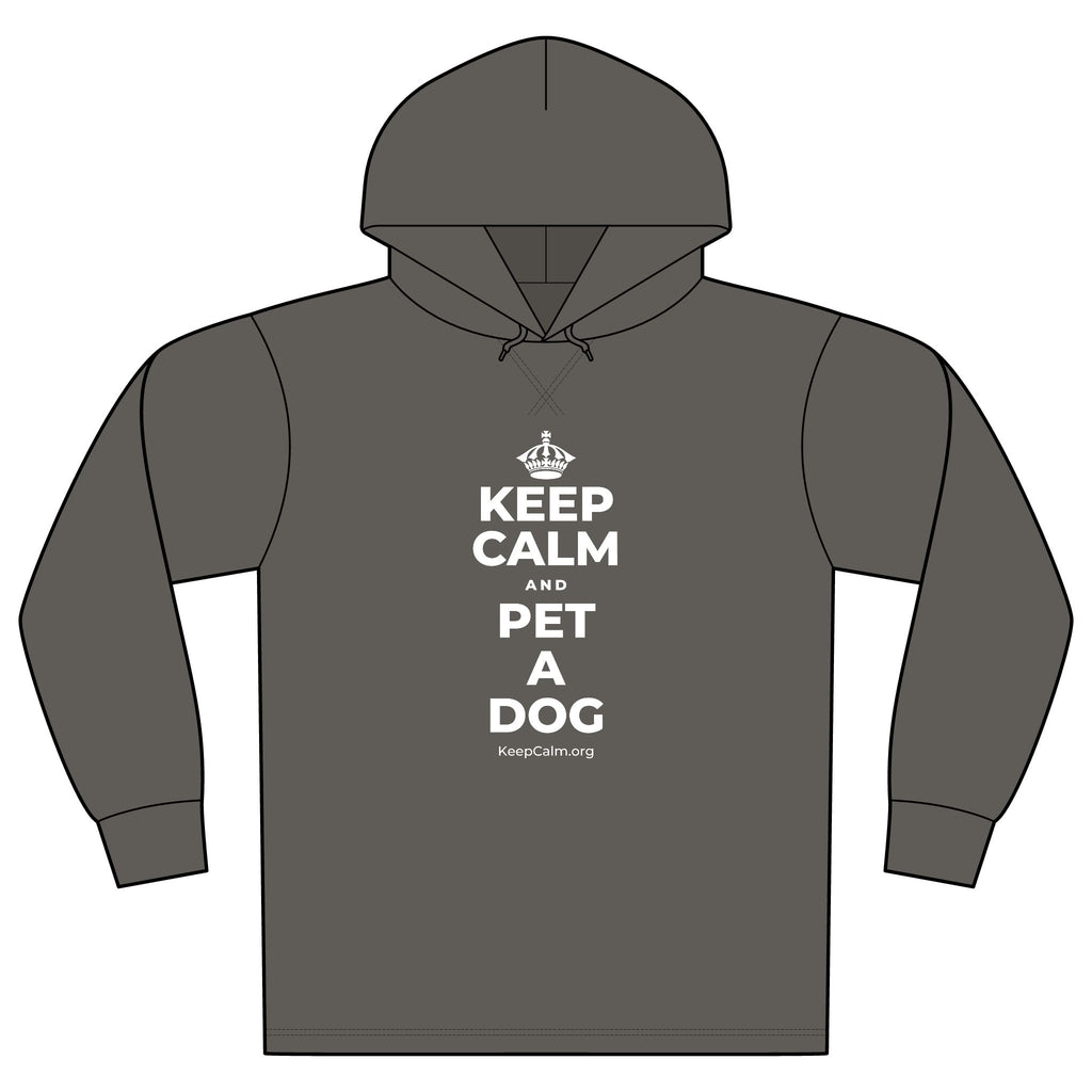 KEEP CALM AND PET A DOG Organic Hoodie Tee