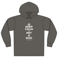 KEEP CALM AND PET A DOG Organic Hoodie Tee