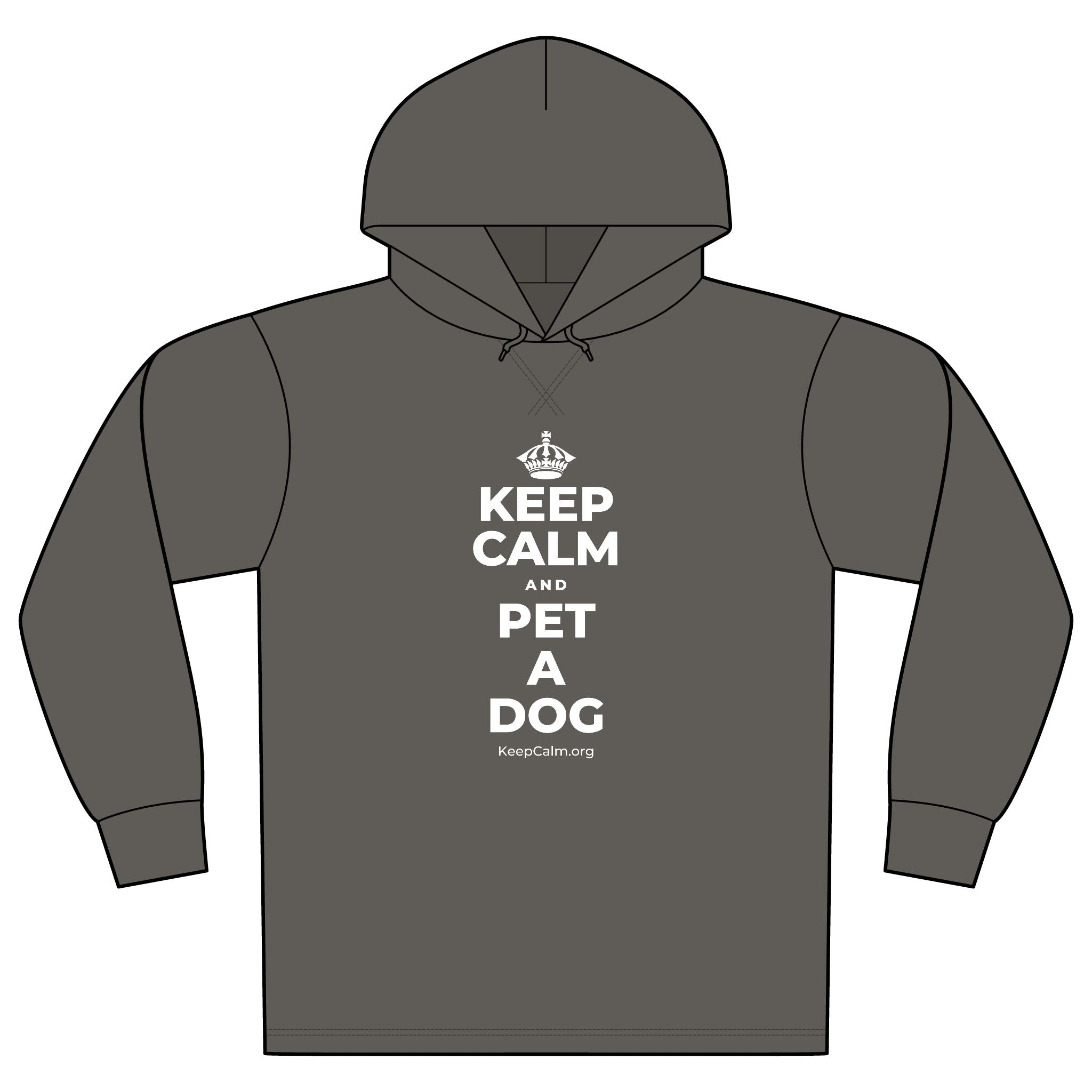 KEEP CALM AND PET A DOG Organic Hoodie Tee