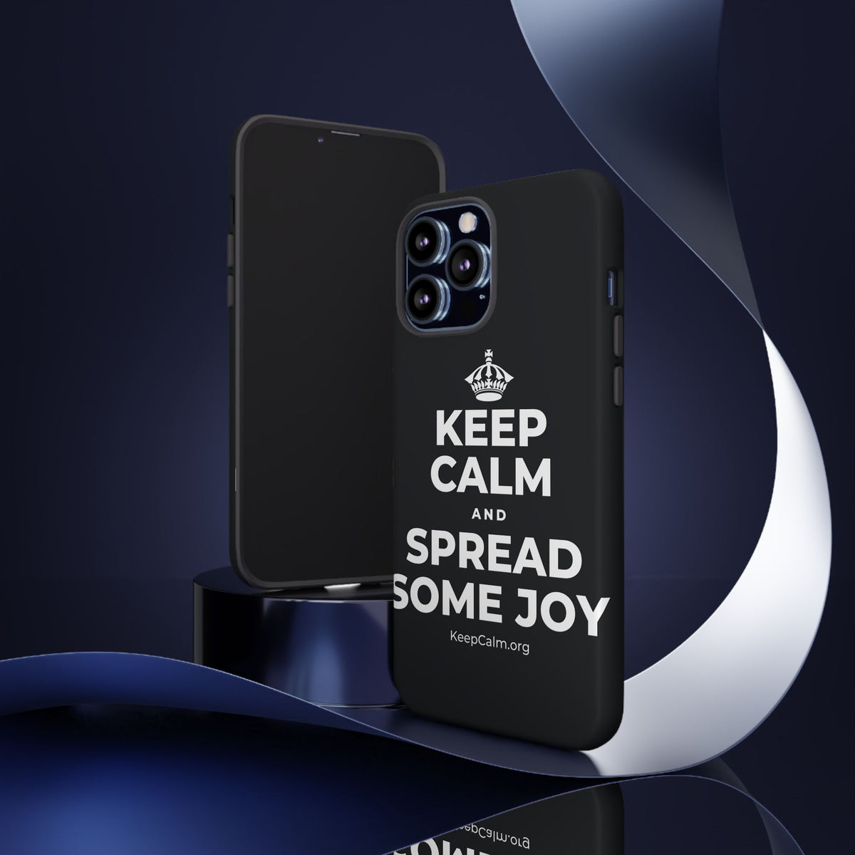 KEEP CALM AND SPREAD SOME JOY Phone Case (Dark)