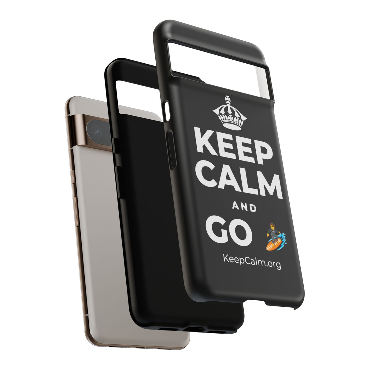 KEEP CALM AND GO 🏄 Phone Case