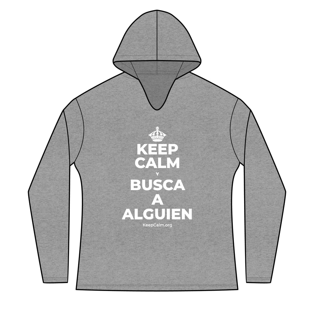 KEEP CALM Y BUSCA A ALGUIEN Women's Long Sleeve Hoodie