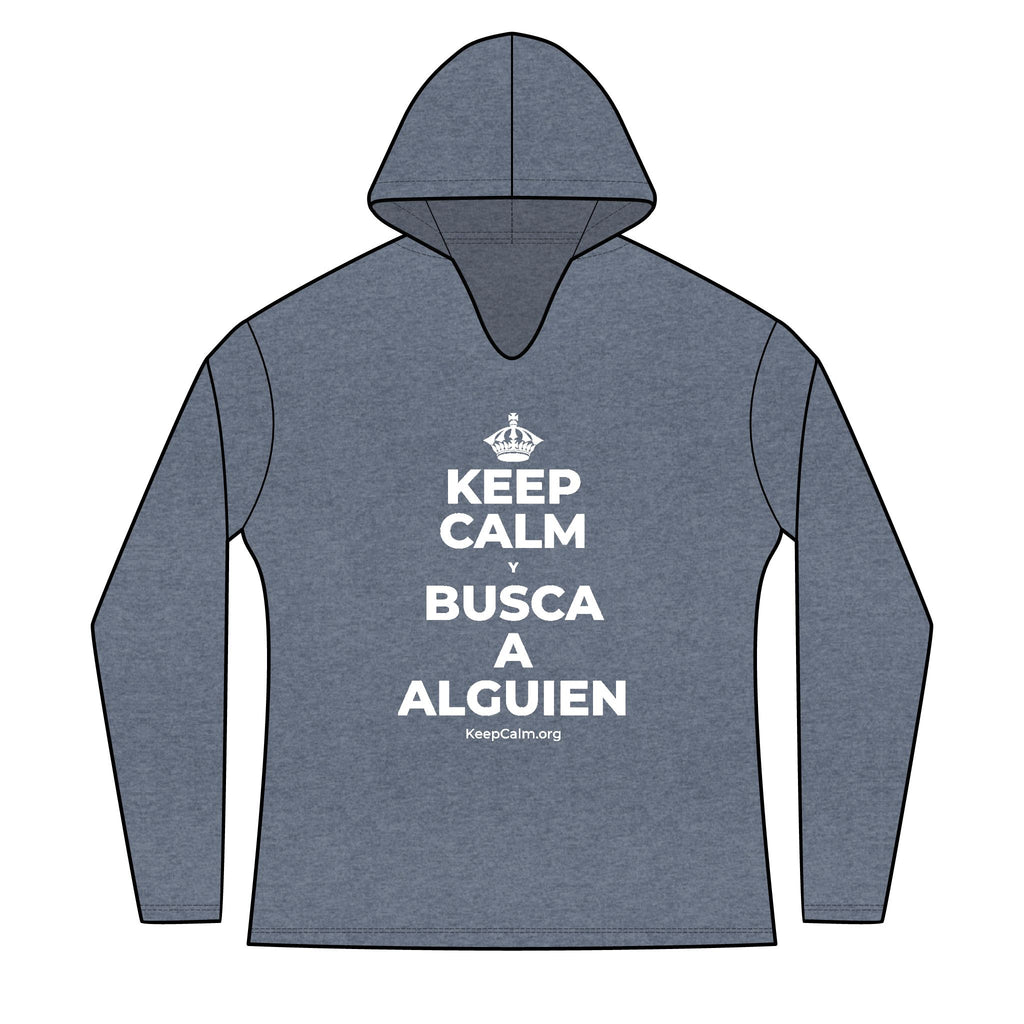 KEEP CALM Y BUSCA A ALGUIEN Women's Long Sleeve Hoodie