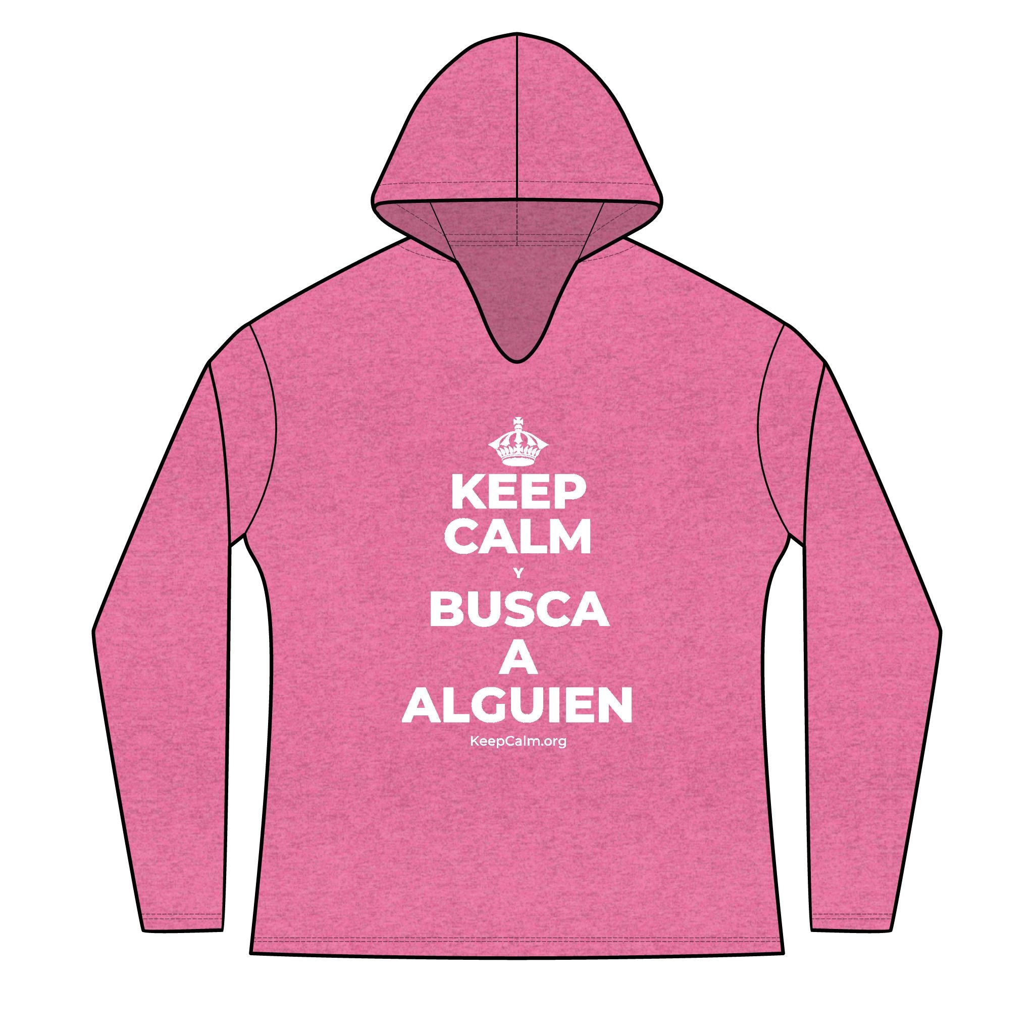 KEEP CALM Y BUSCA A ALGUIEN Women's Long Sleeve Hoodie