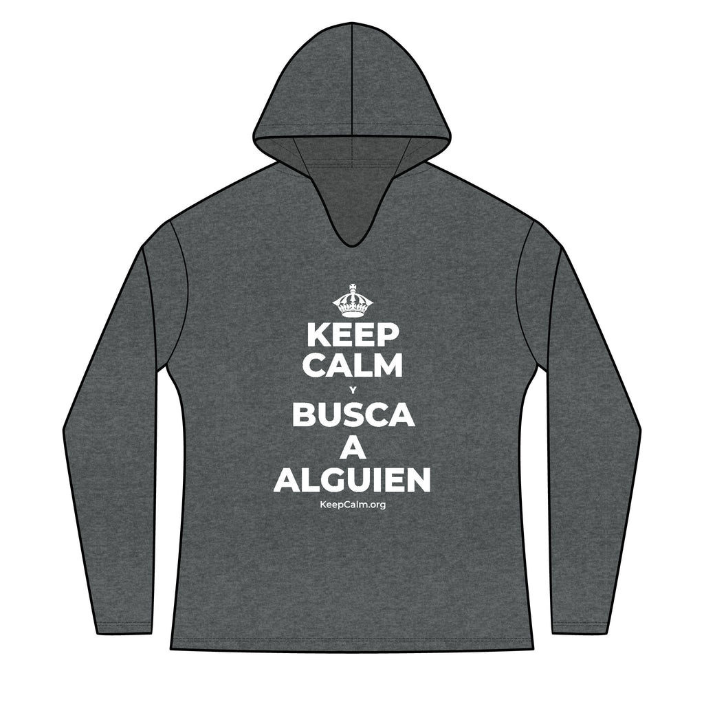 KEEP CALM Y BUSCA A ALGUIEN Women's Long Sleeve Hoodie