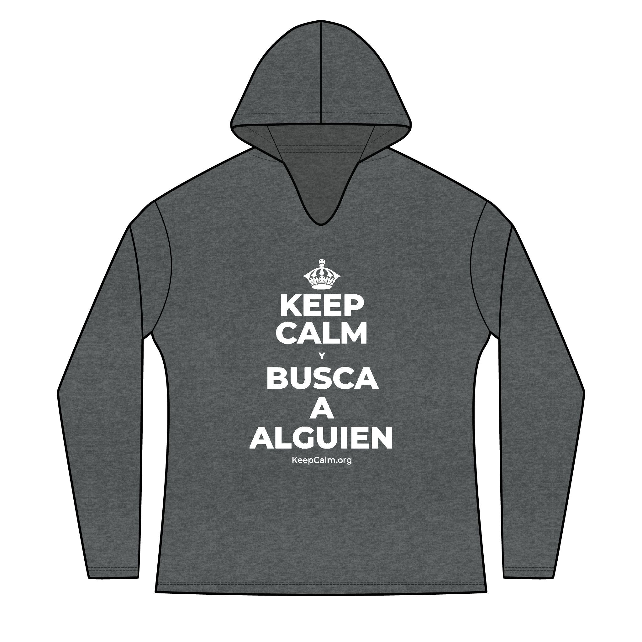 KEEP CALM Y BUSCA A ALGUIEN Women's Long Sleeve Hoodie