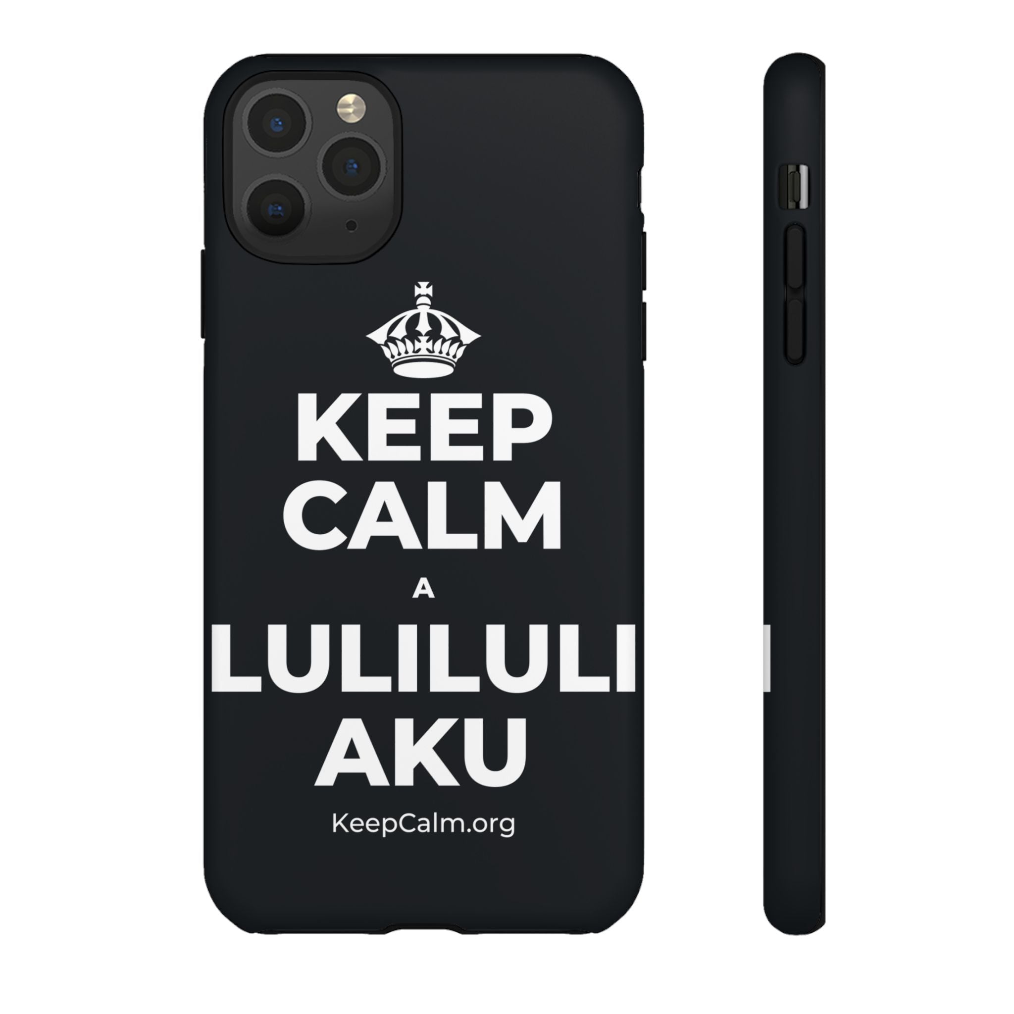 KEEP CALM A LULILULI AKU Phone Case (Dark)