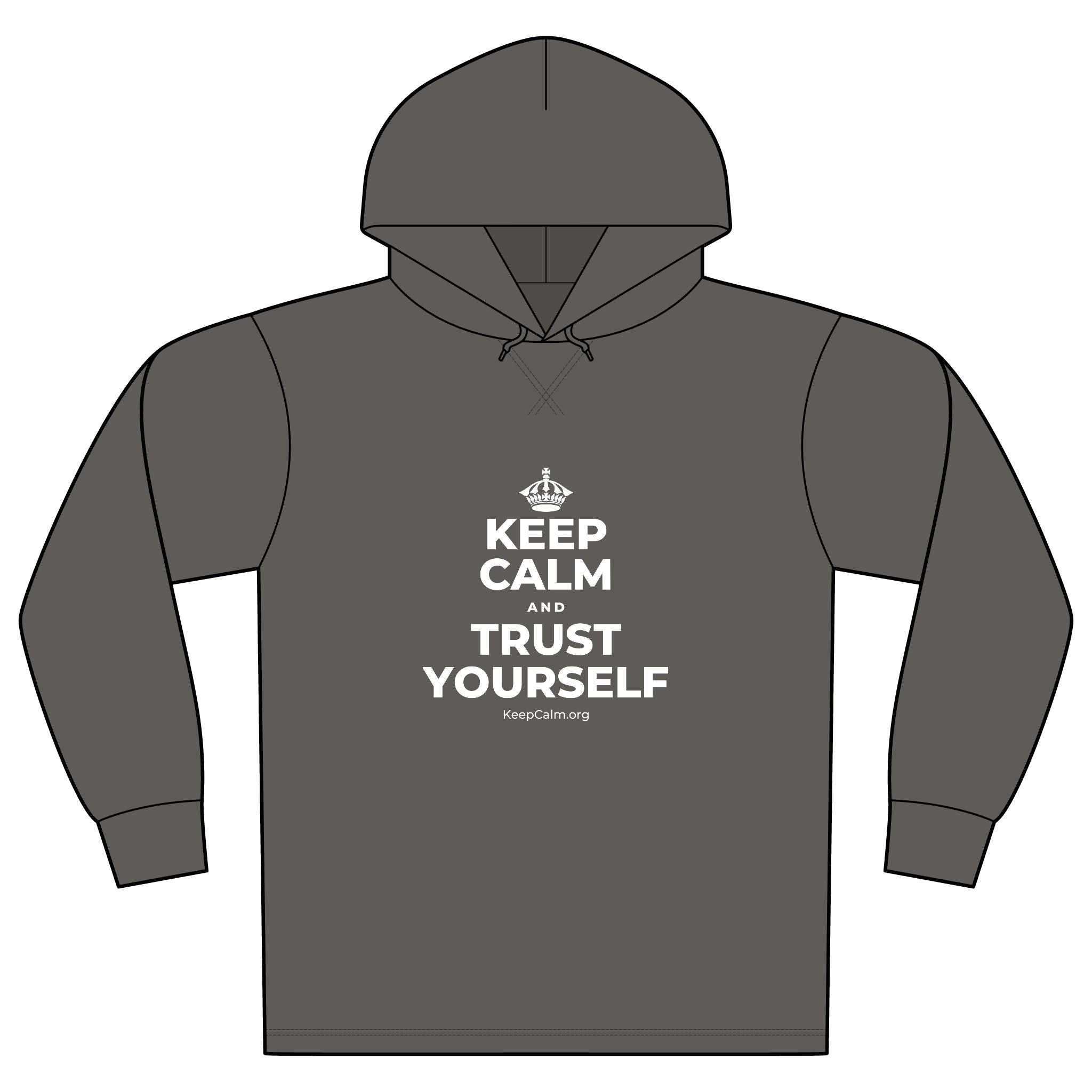 KEEP CALM AND TRUST YOURSELF Organic Hoodie Tee