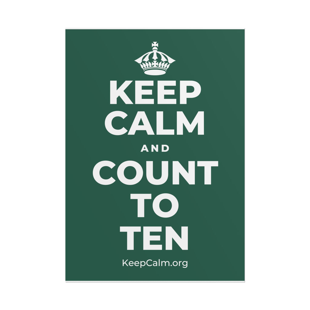 KEEP CALM AND COUNT TO TEN Poster
