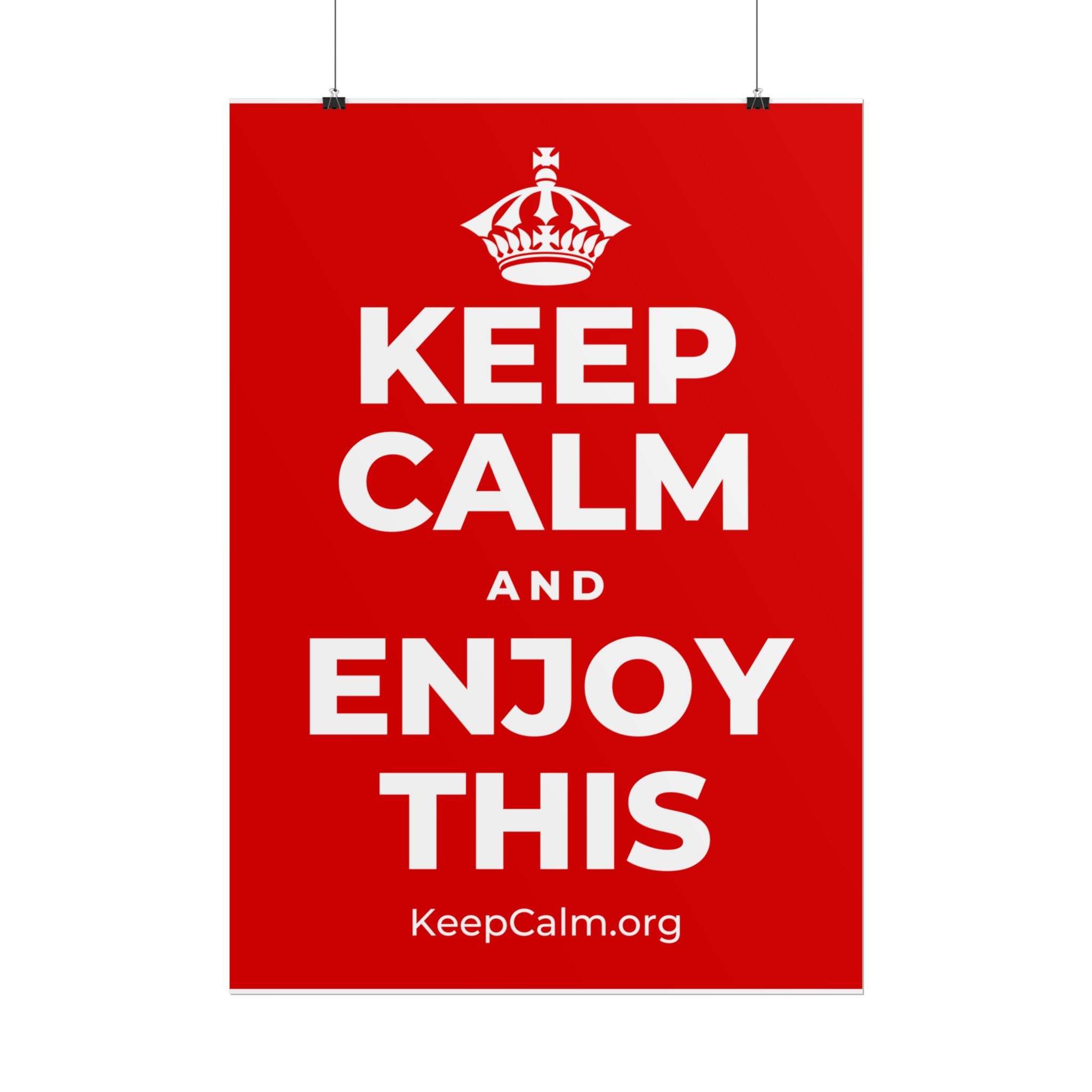 KEEP CALM AND ENJOY THIS Poster