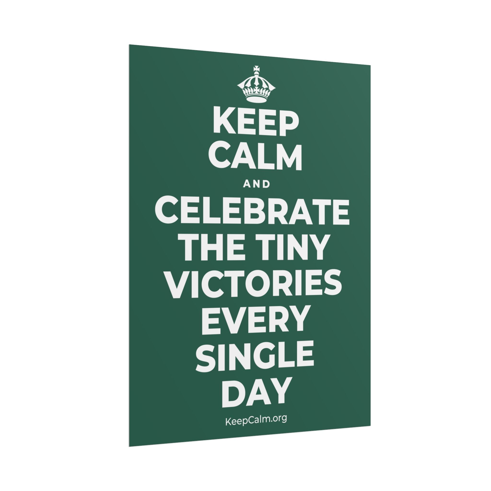 KEEP CALM AND CELEBRATE THE TINY VICTORIES EVERY SINGLE DAY Poster