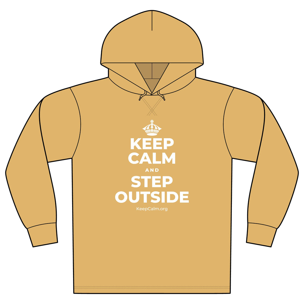 KEEP CALM AND STEP OUTSIDE Organic Hoodie Tee
