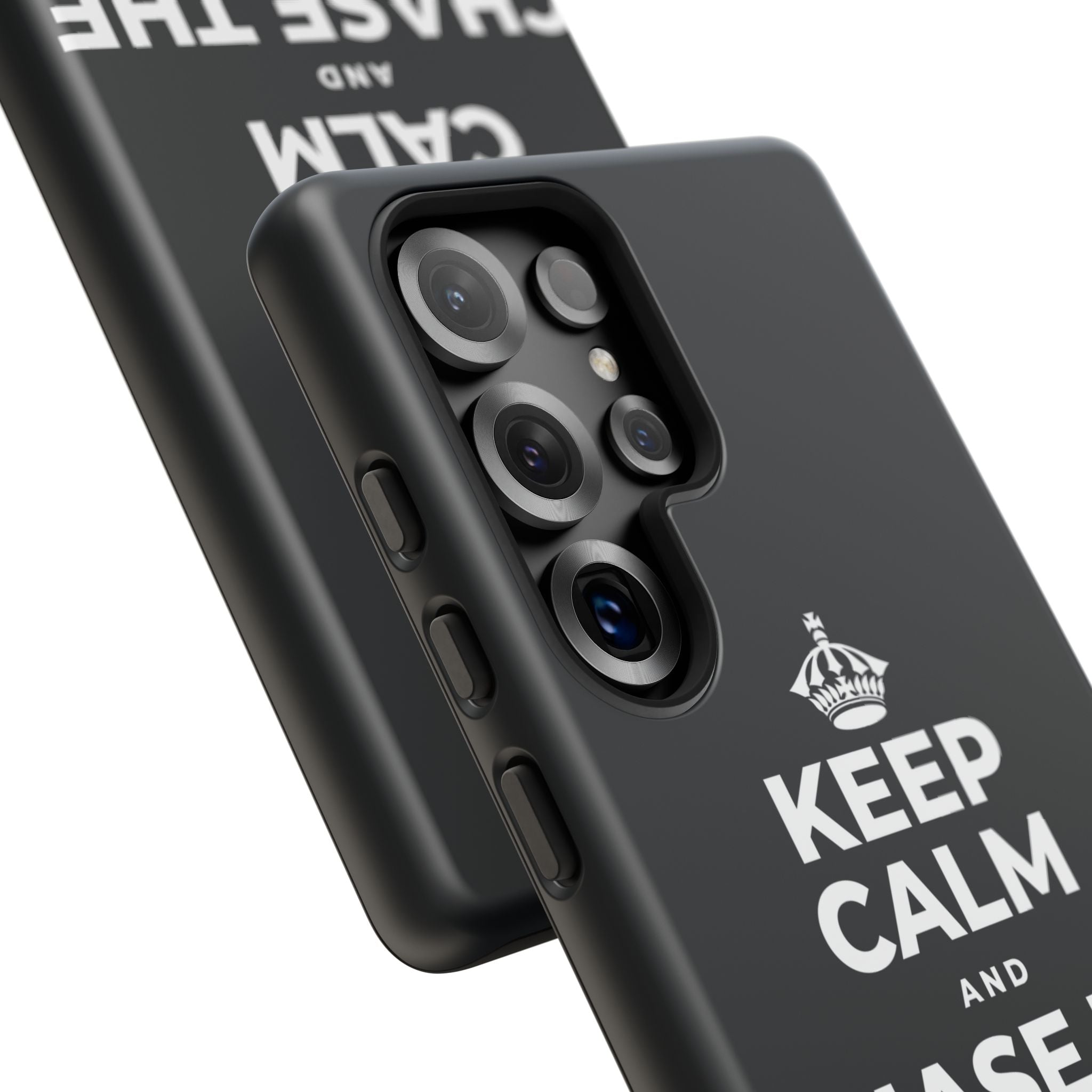 KEEP CALM AND CHASE THE MOONLIGHT Phone Case (Dark)