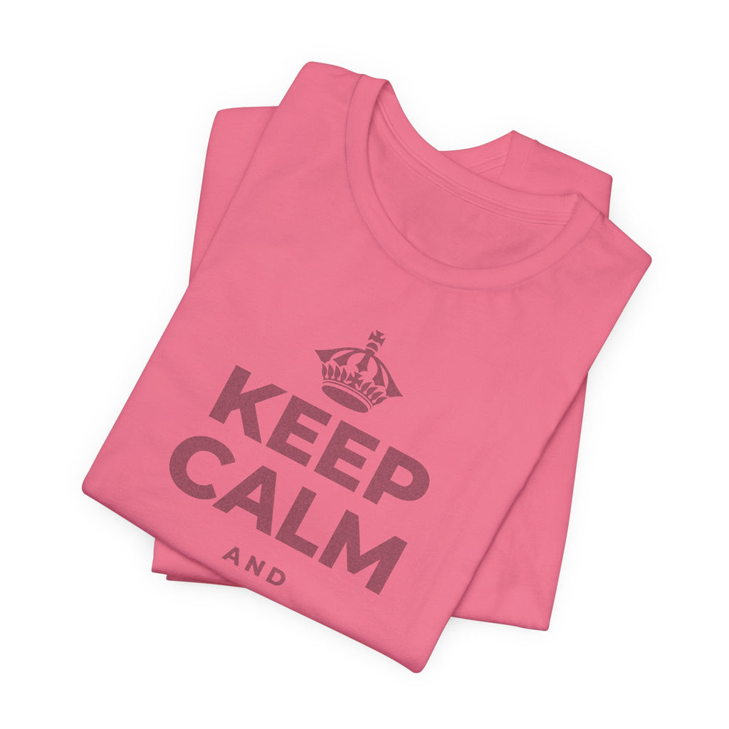 KEEP CALM AND 지금을 음미해요 T-Shirt (Military Green–Autumn)