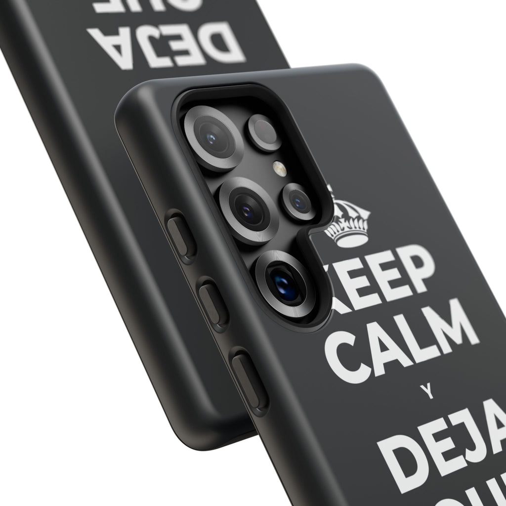 KEEP CALM Y DEJA QUE SE ENFRÍE Phone Case (Dark)