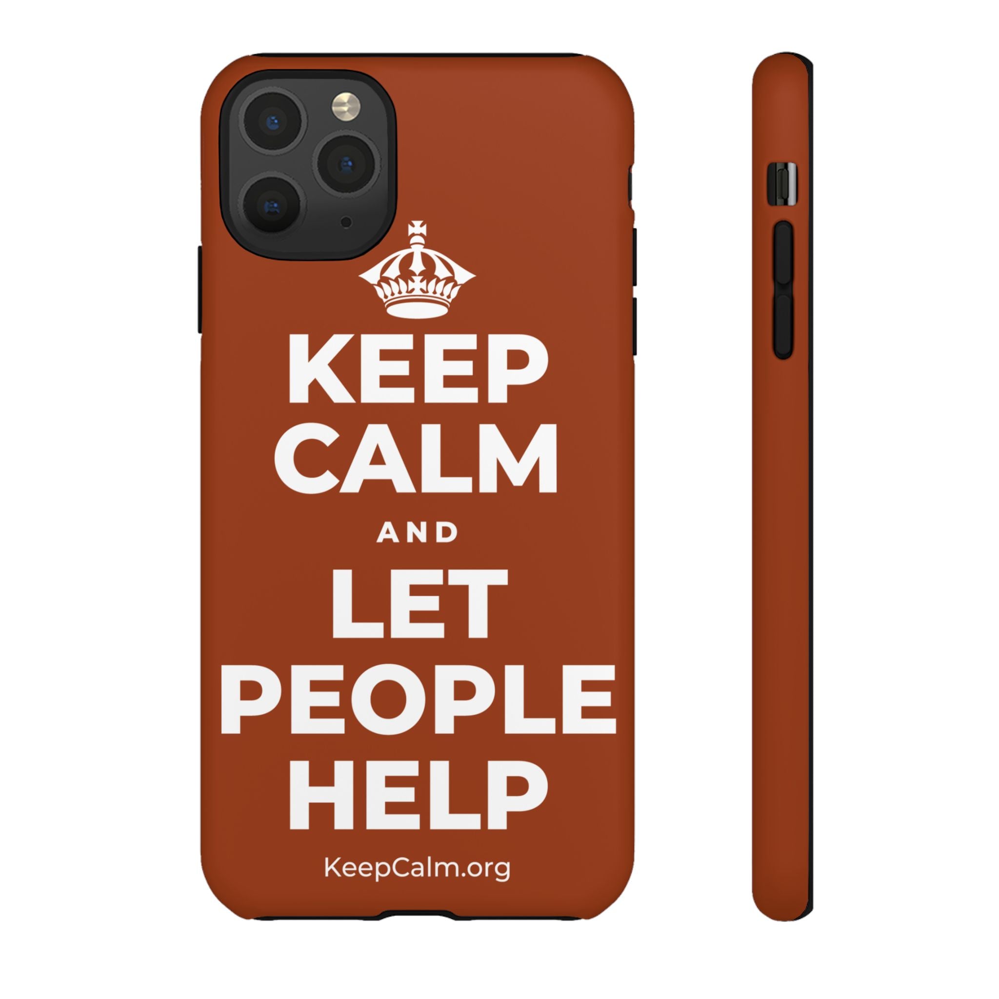 KEEP CALM AND LET PEOPLE HELP Phone Case