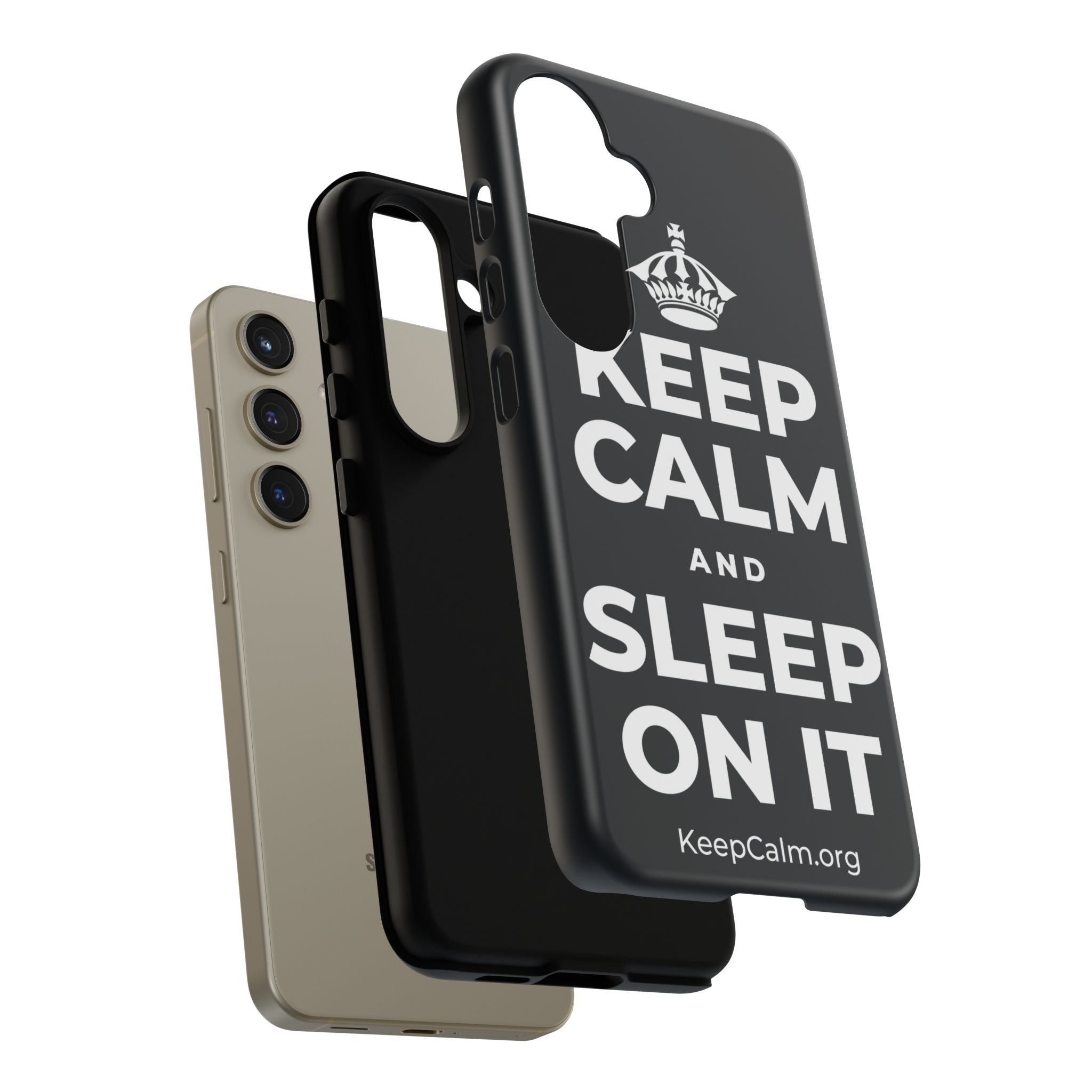 KEEP CALM AND SLEEP ON IT Phone Case (Dark)