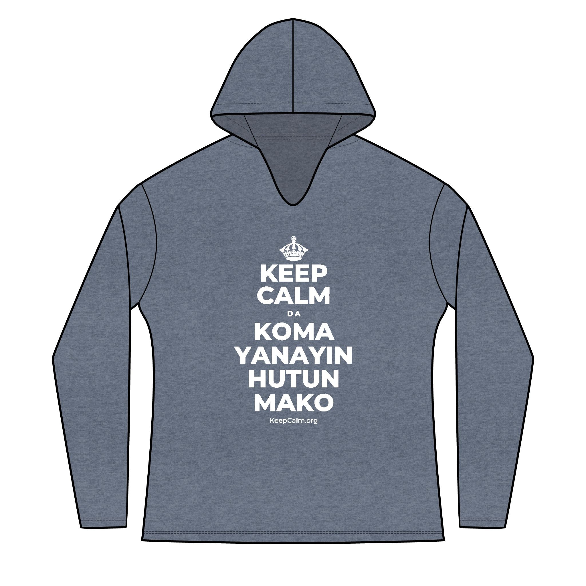 KEEP CALM DA KOMA YANAYIN HUTUN MAKO Women's Long Sleeve Hoodie