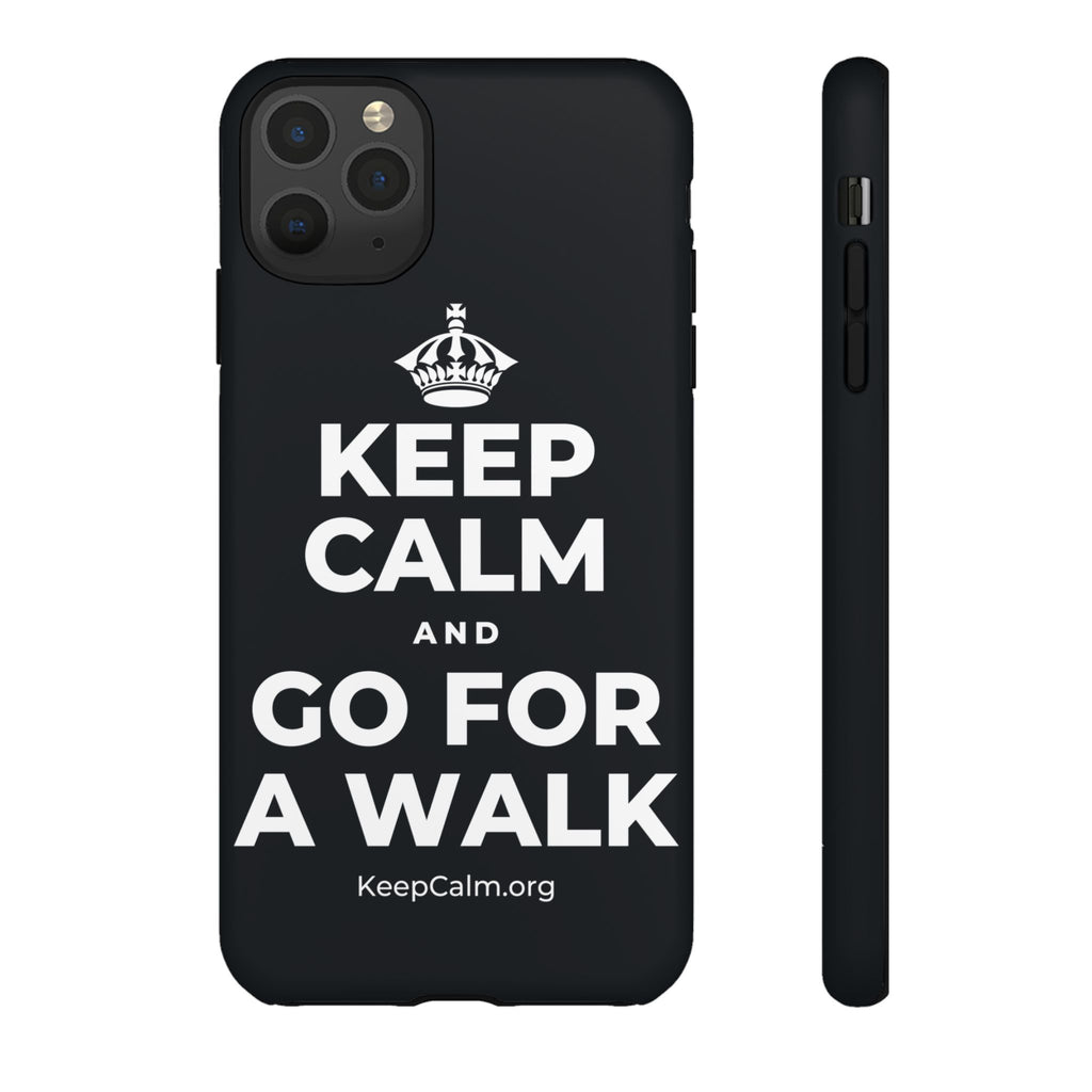 KEEP CALM AND GO FOR A WALK Phone Case (Dark)