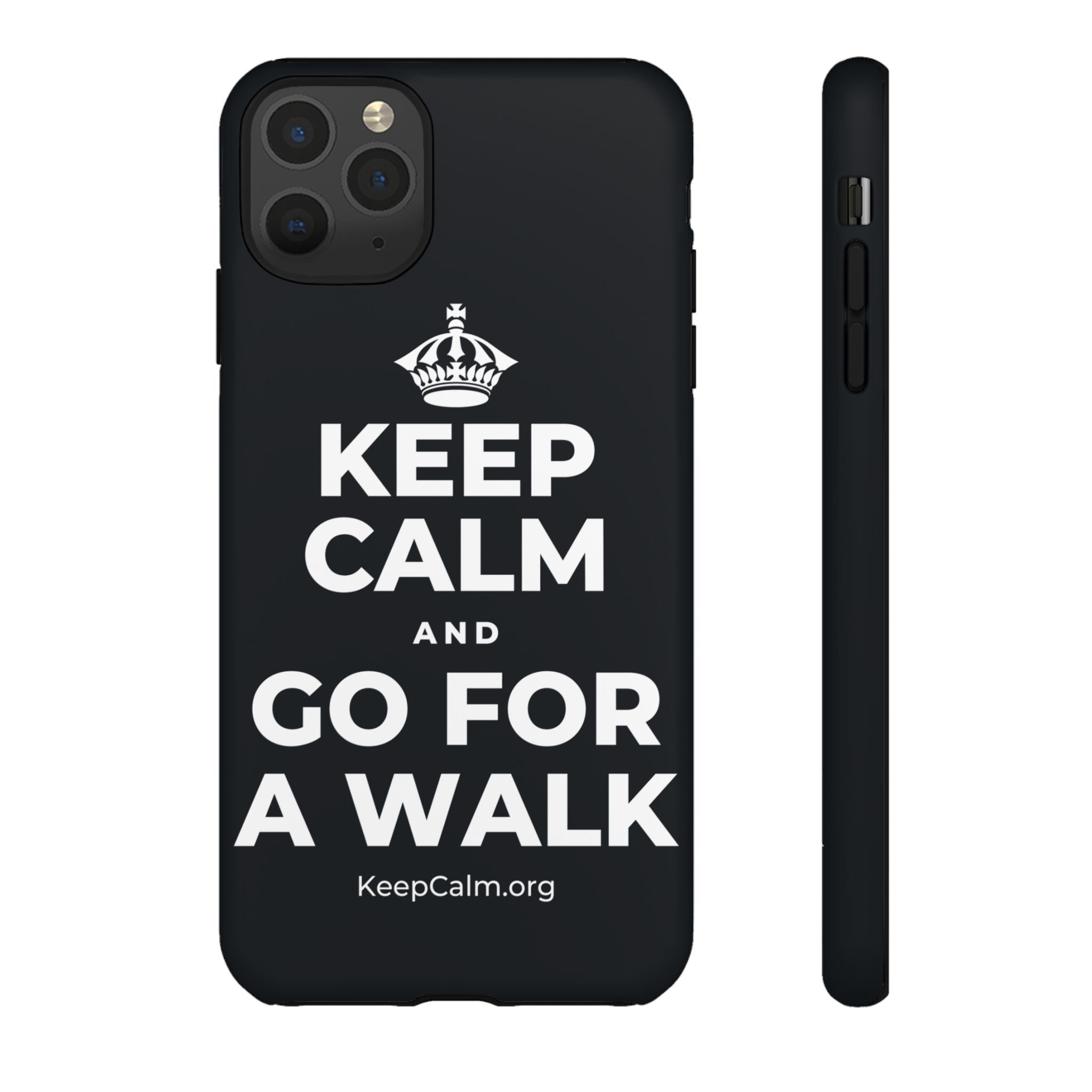 KEEP CALM AND GO FOR A WALK Phone Case (Dark)