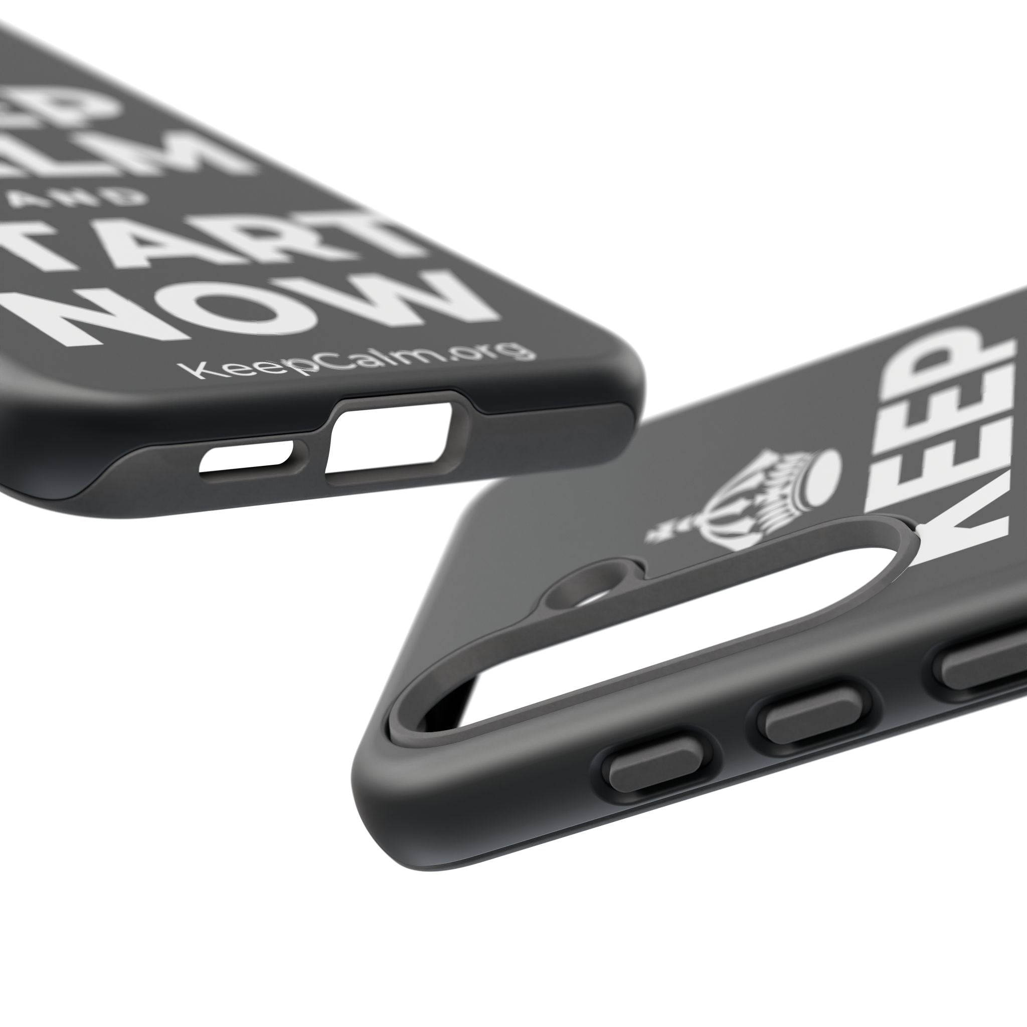 KEEP CALM AND START NOW Phone Case (Dark)