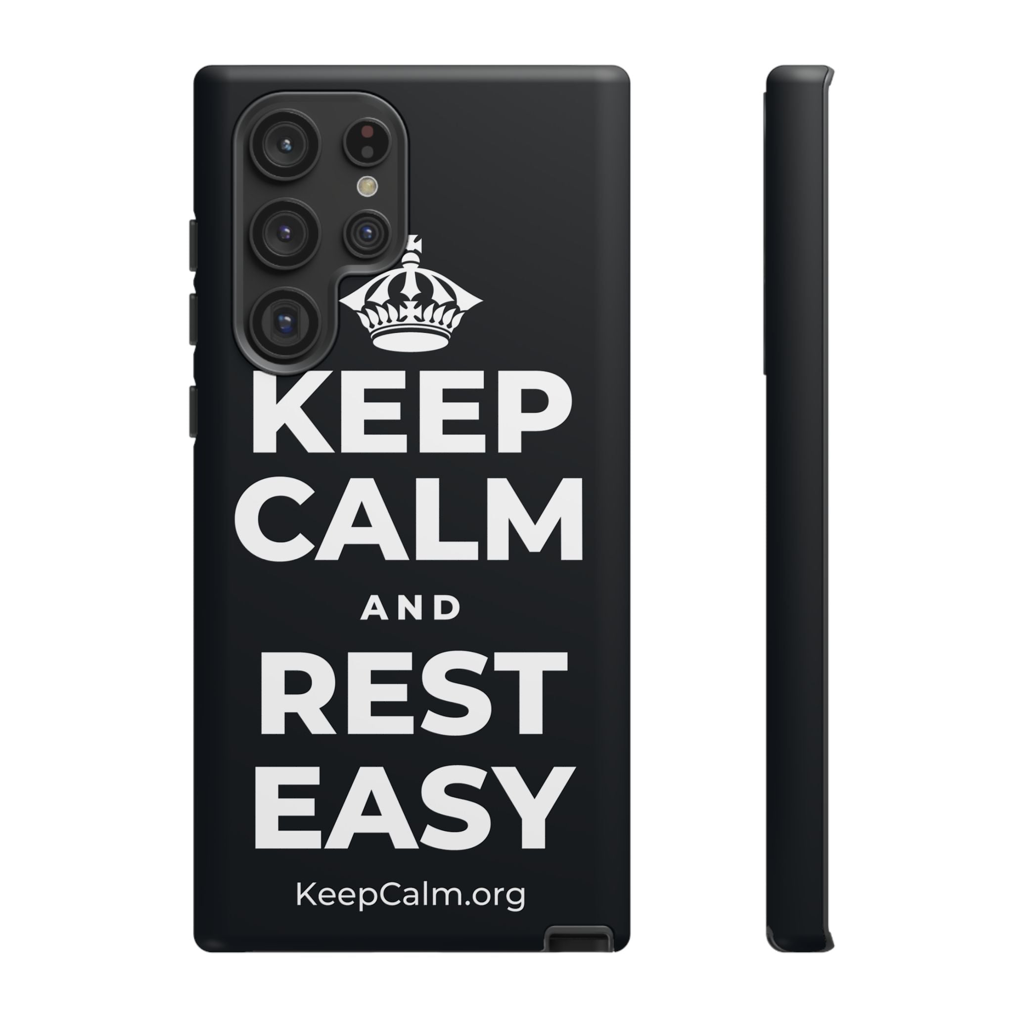 KEEP CALM AND REST EASY Phone Case (Dark)