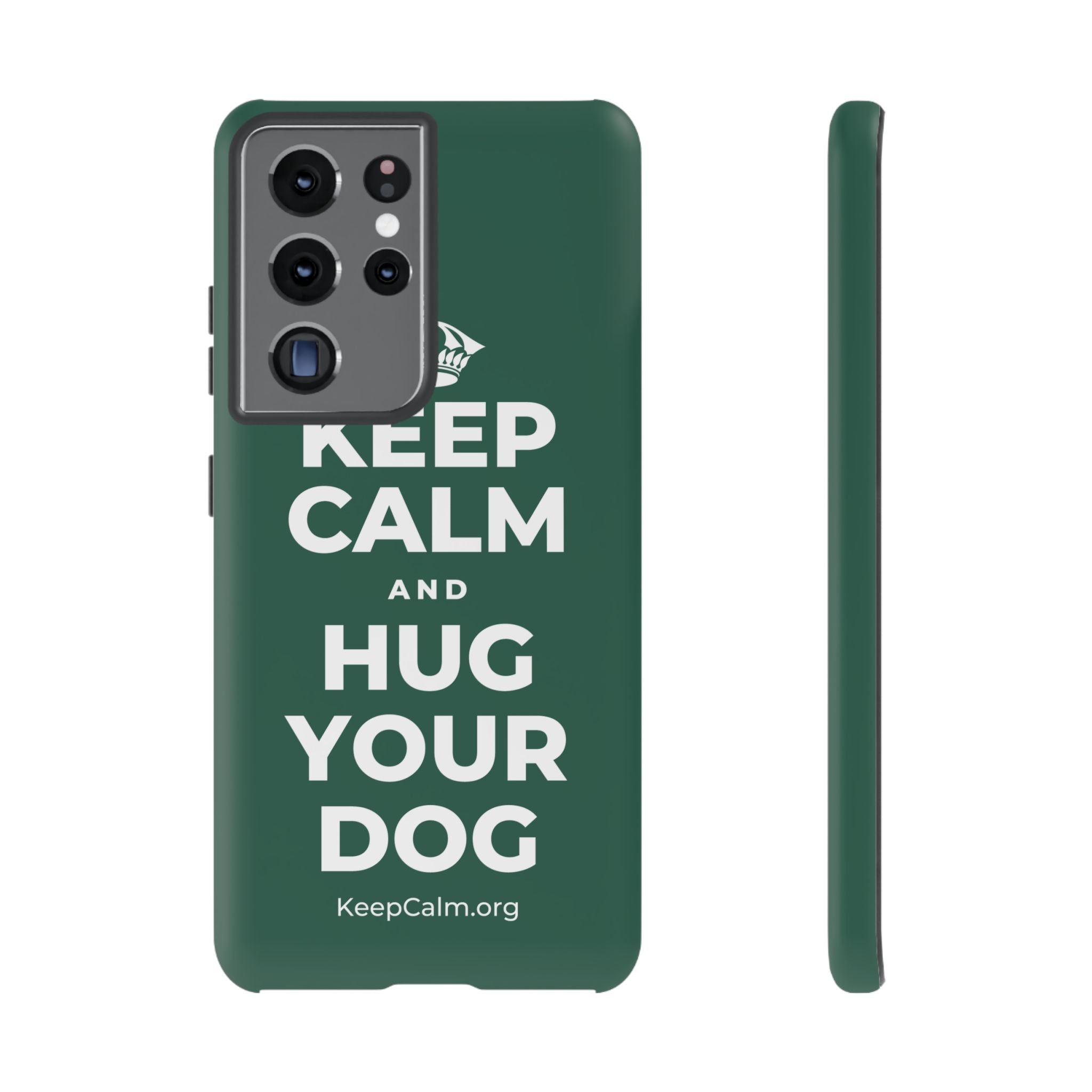 KEEP CALM AND HUG YOUR DOG Phone Case