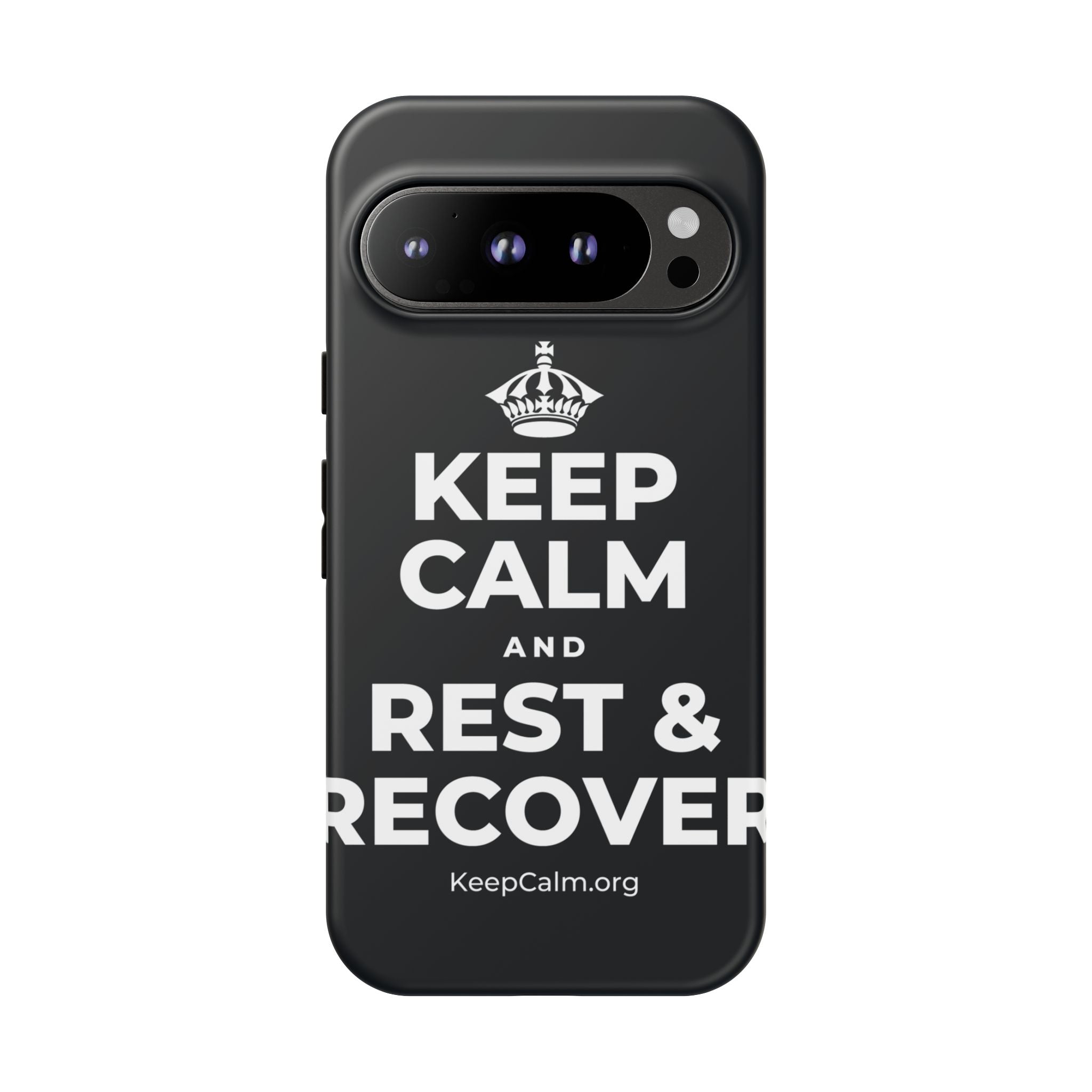 KEEP CALM AND REST & RECOVER Phone Case (Dark)