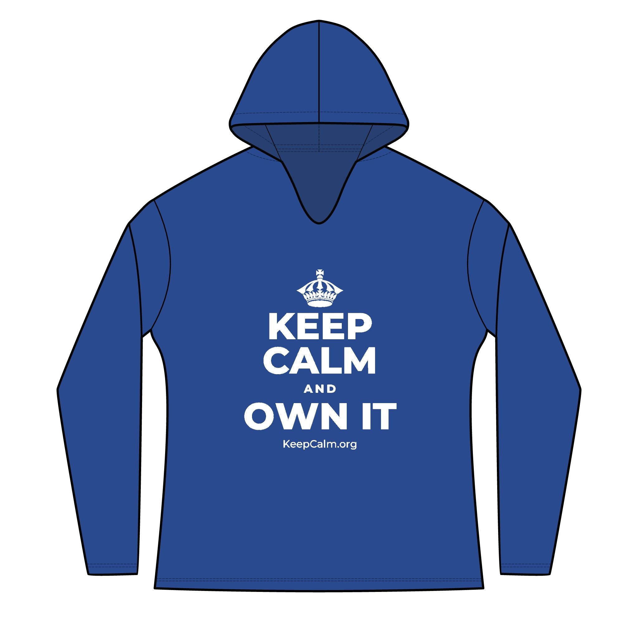KEEP CALM AND OWN IT Women's Long Sleeve Hoodie
