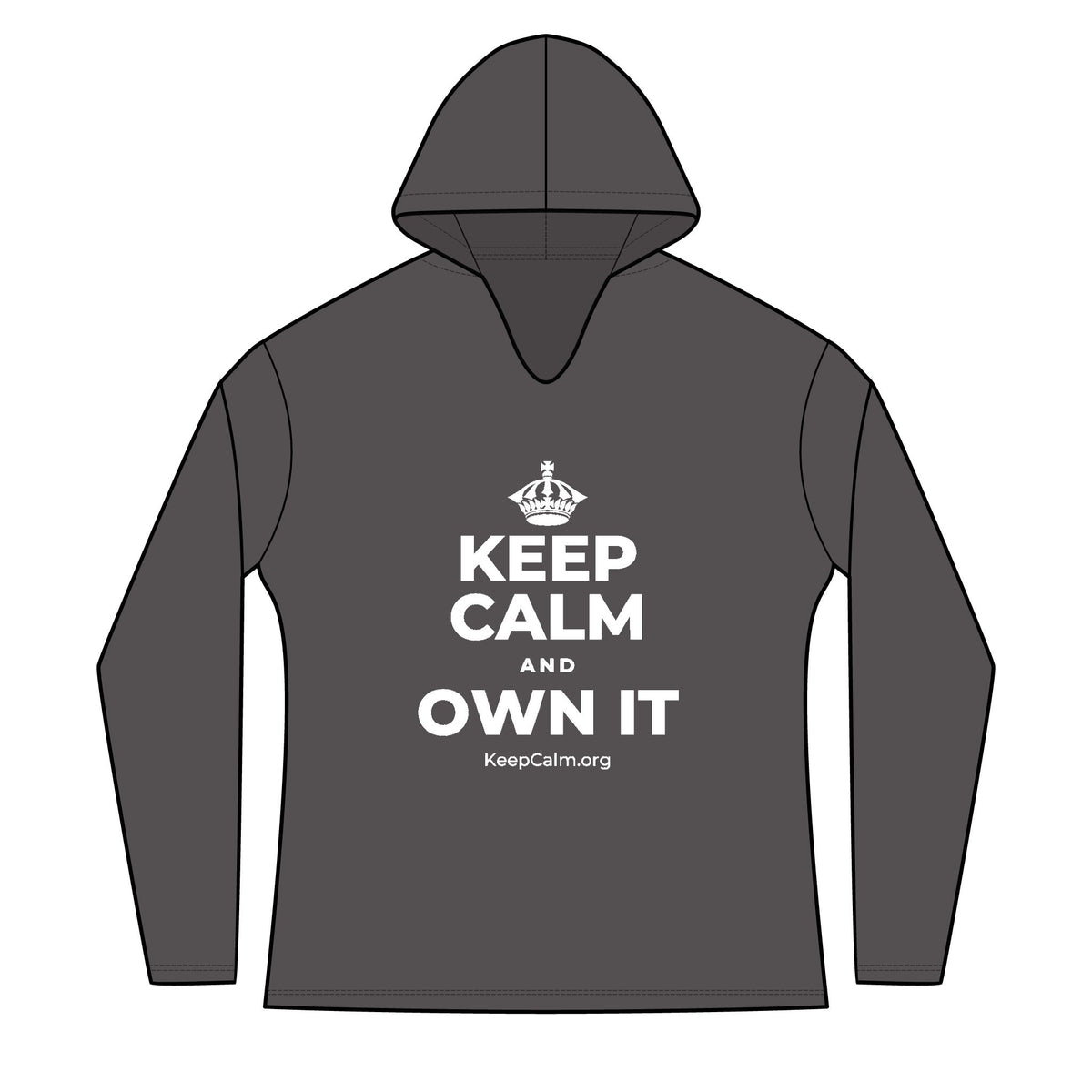KEEP CALM AND OWN IT Women's Long Sleeve Hoodie