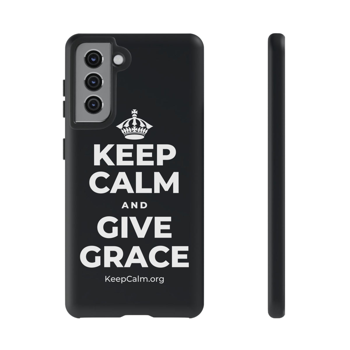 KEEP CALM AND GIVE GRACE Phone Case (Dark)