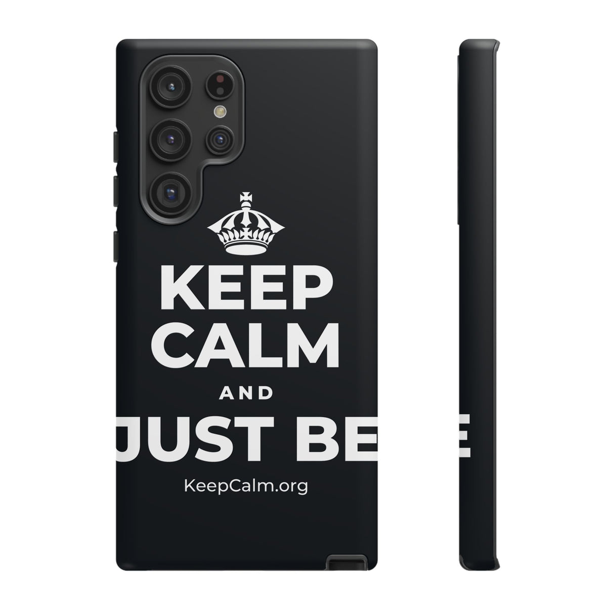 KEEP CALM AND JUST BE Phone Case (Dark)