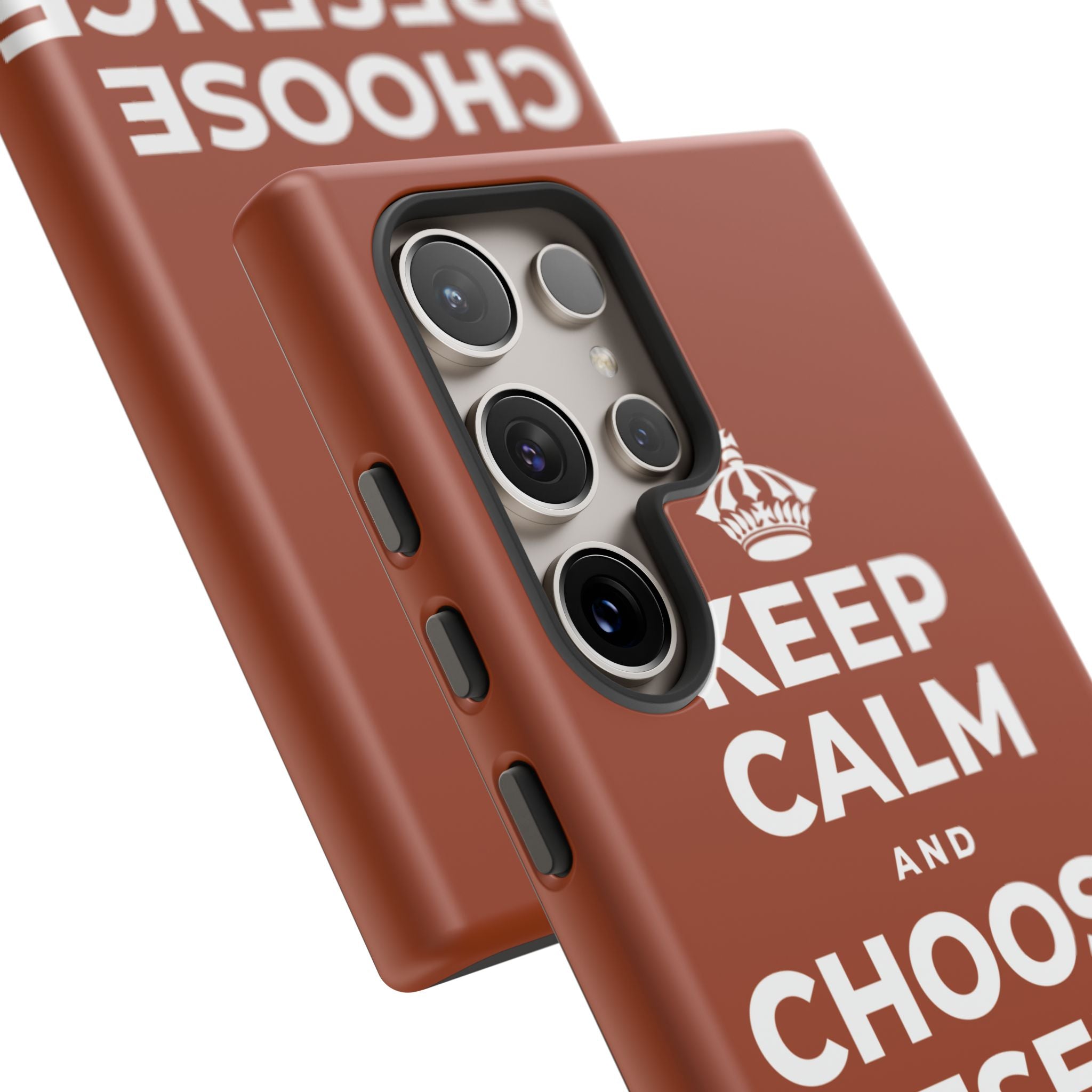 KEEP CALM AND CHOOSE PRESENCE OVER PRESENTS Phone Case